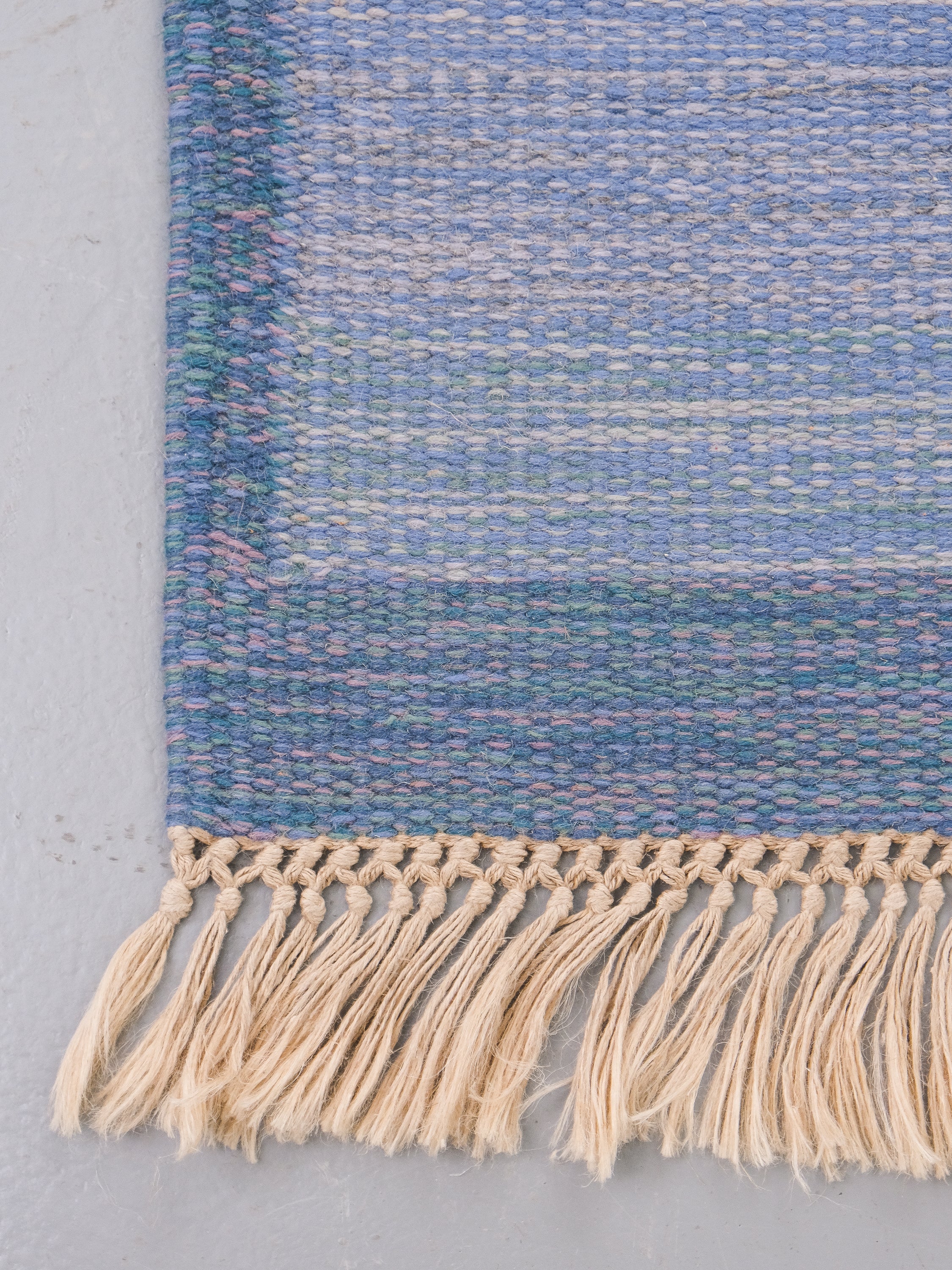 Vintage Swedish Flatweave Wool Rug by Anne-Marie Boberg