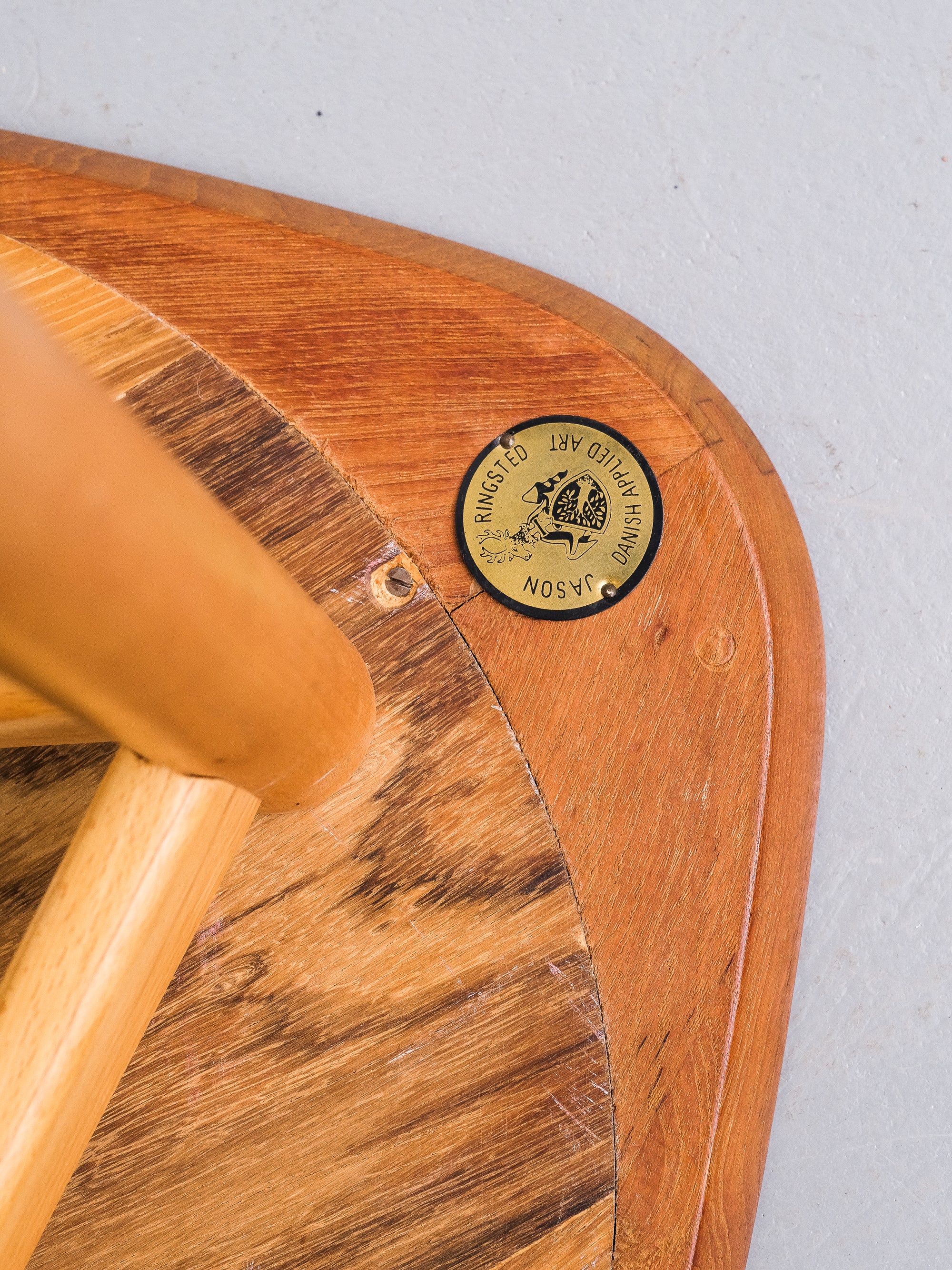 Kurt Østervig Teak &amp; Beech Side Table, Jason Møbler, Denmark, 1954