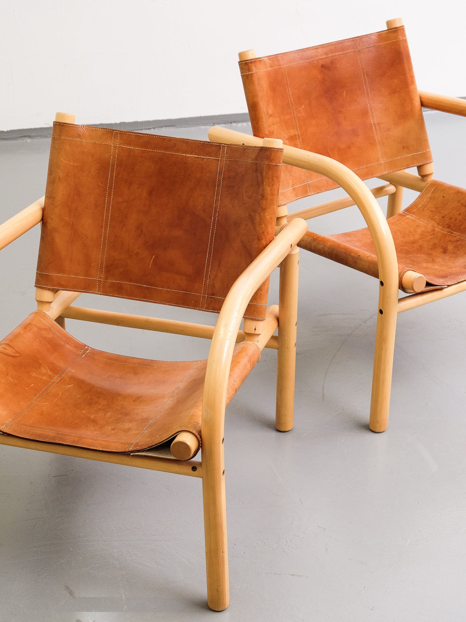 1970s Safari Lounge Chairs by Ben af Schultén for Artek