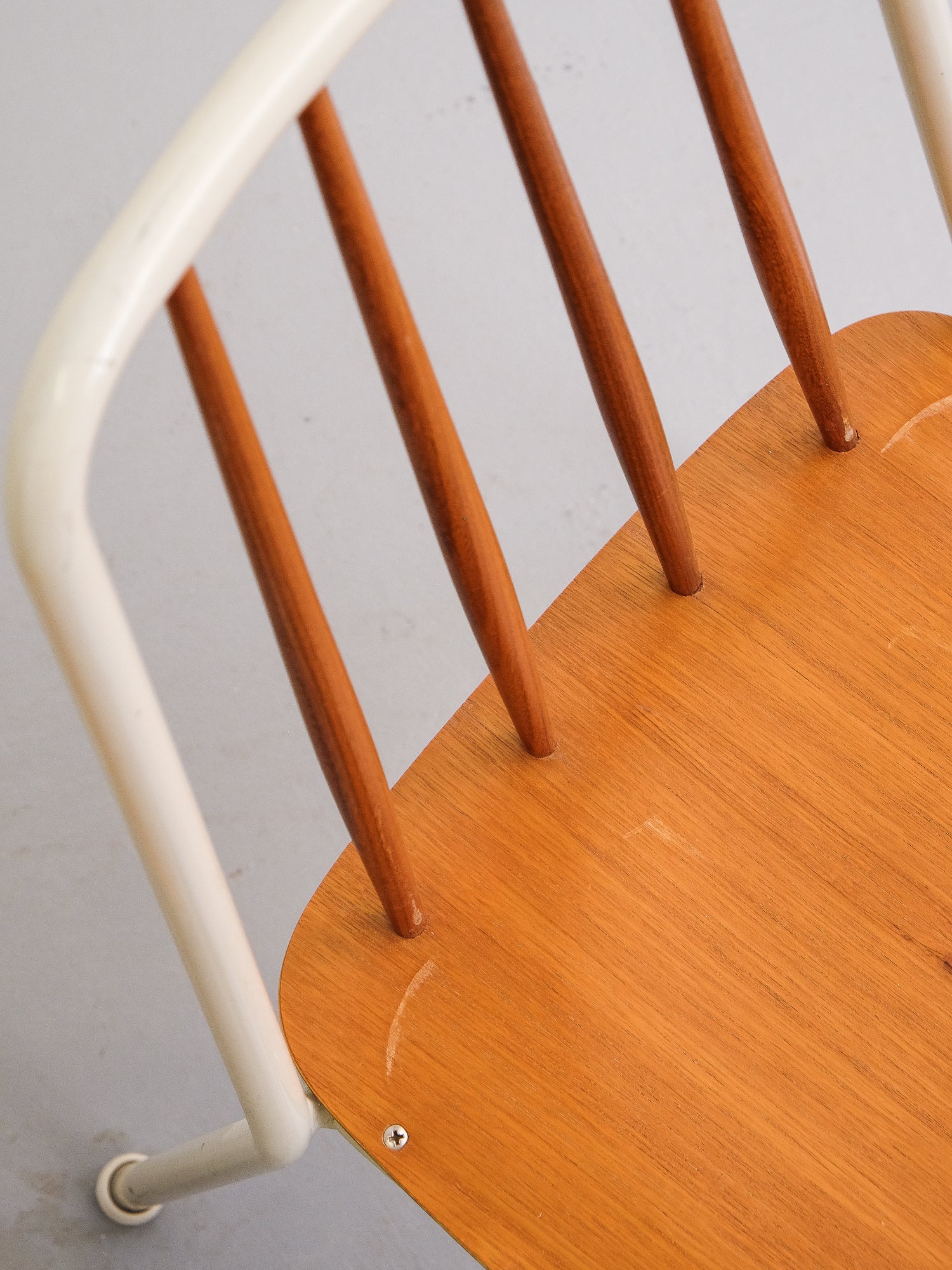 Teak and Metal Chairs, Bjärnums Slöjdfabrik AB, Set of 4