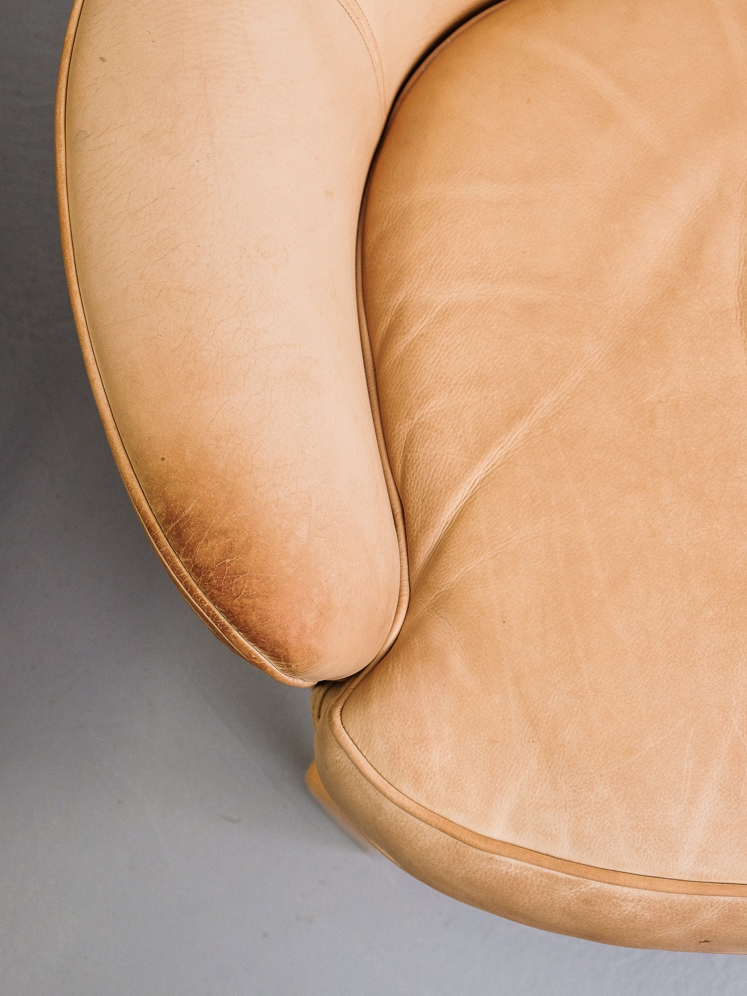 Pair of Leather &quot;Pilot&quot; Armchairs by Arne Norell, Sweden