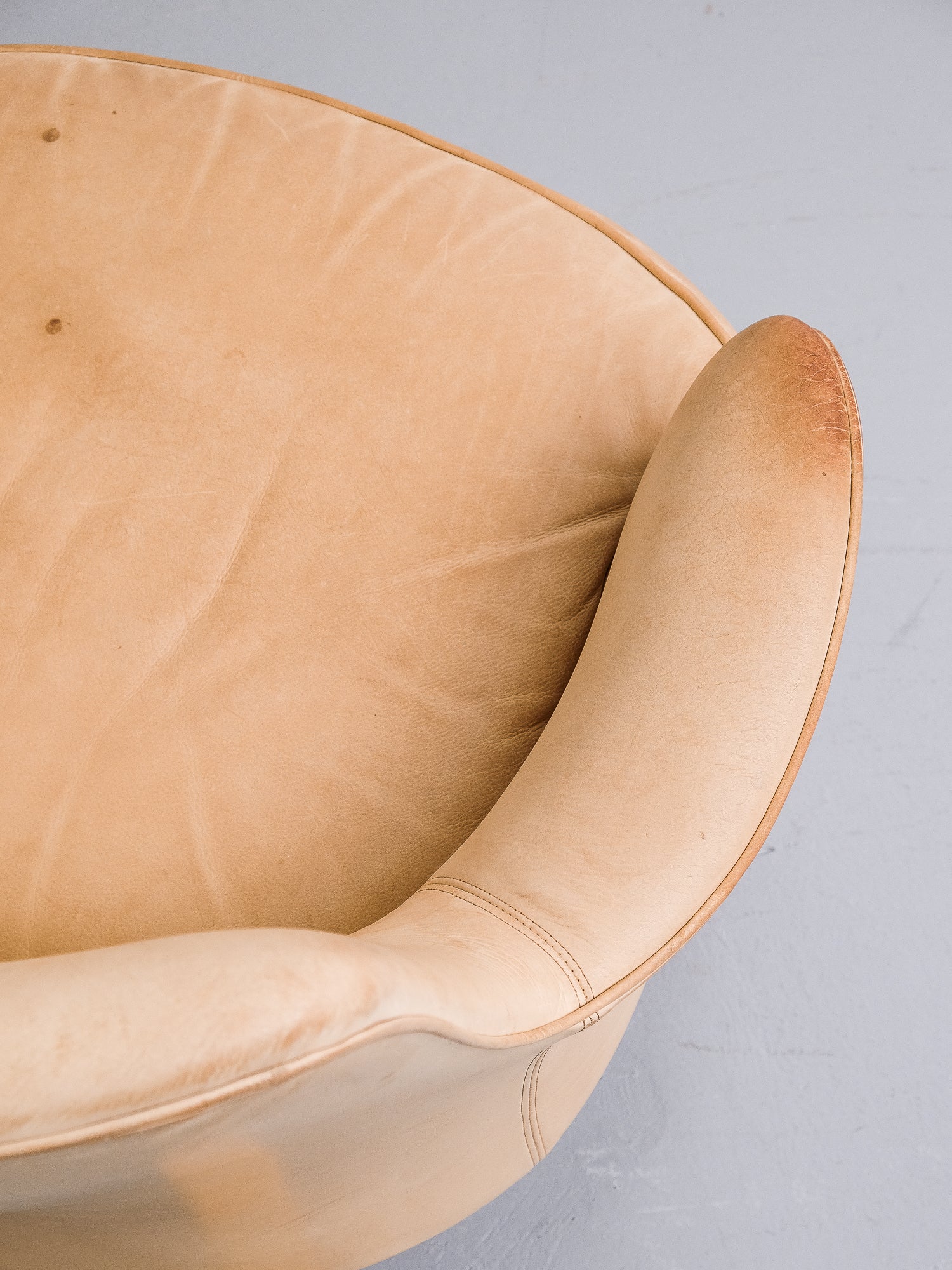 Pair of Leather &quot;Pilot&quot; Armchairs by Arne Norell, Sweden