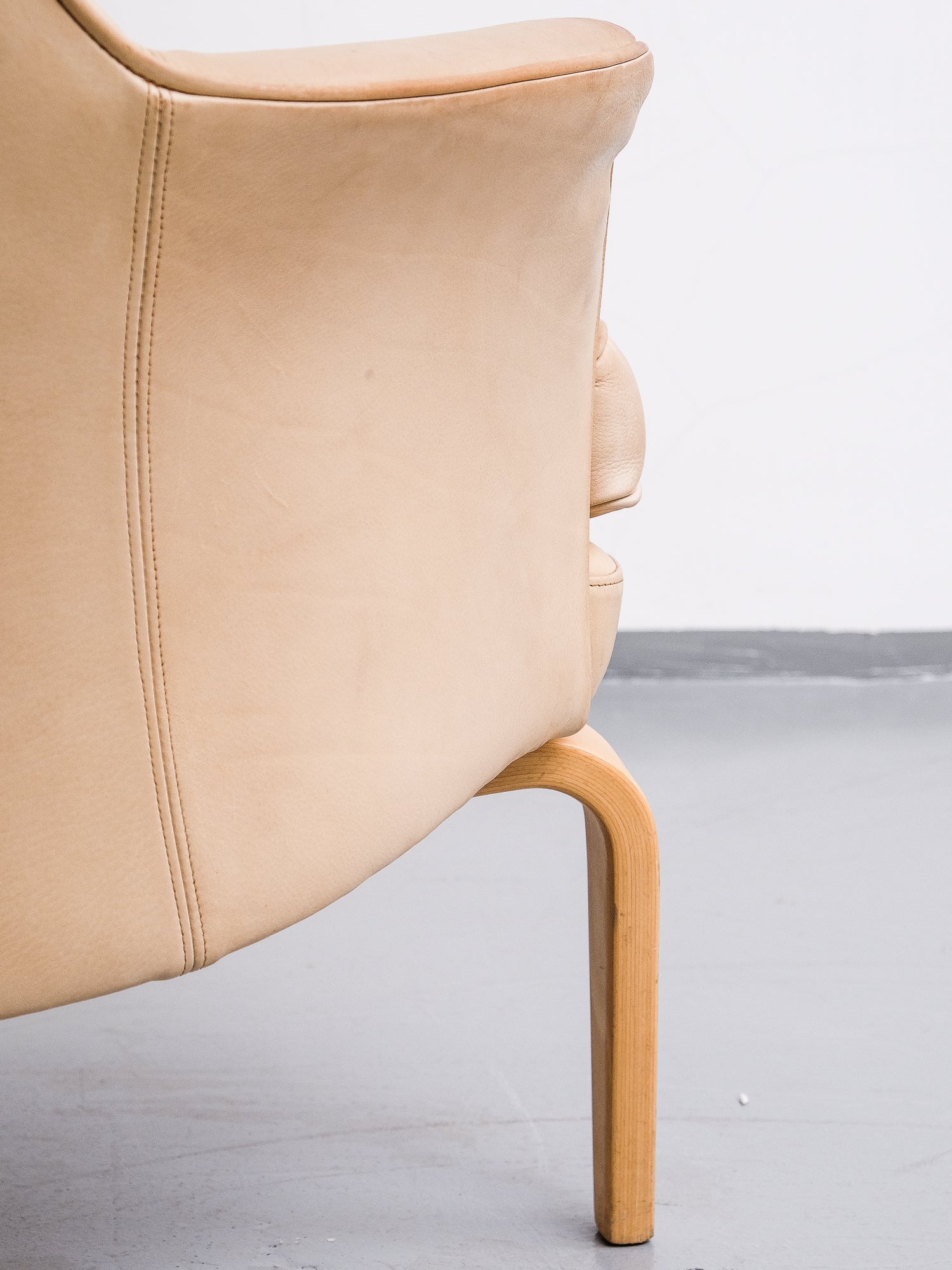 Pair of Leather &quot;Pilot&quot; Armchairs by Arne Norell, Sweden