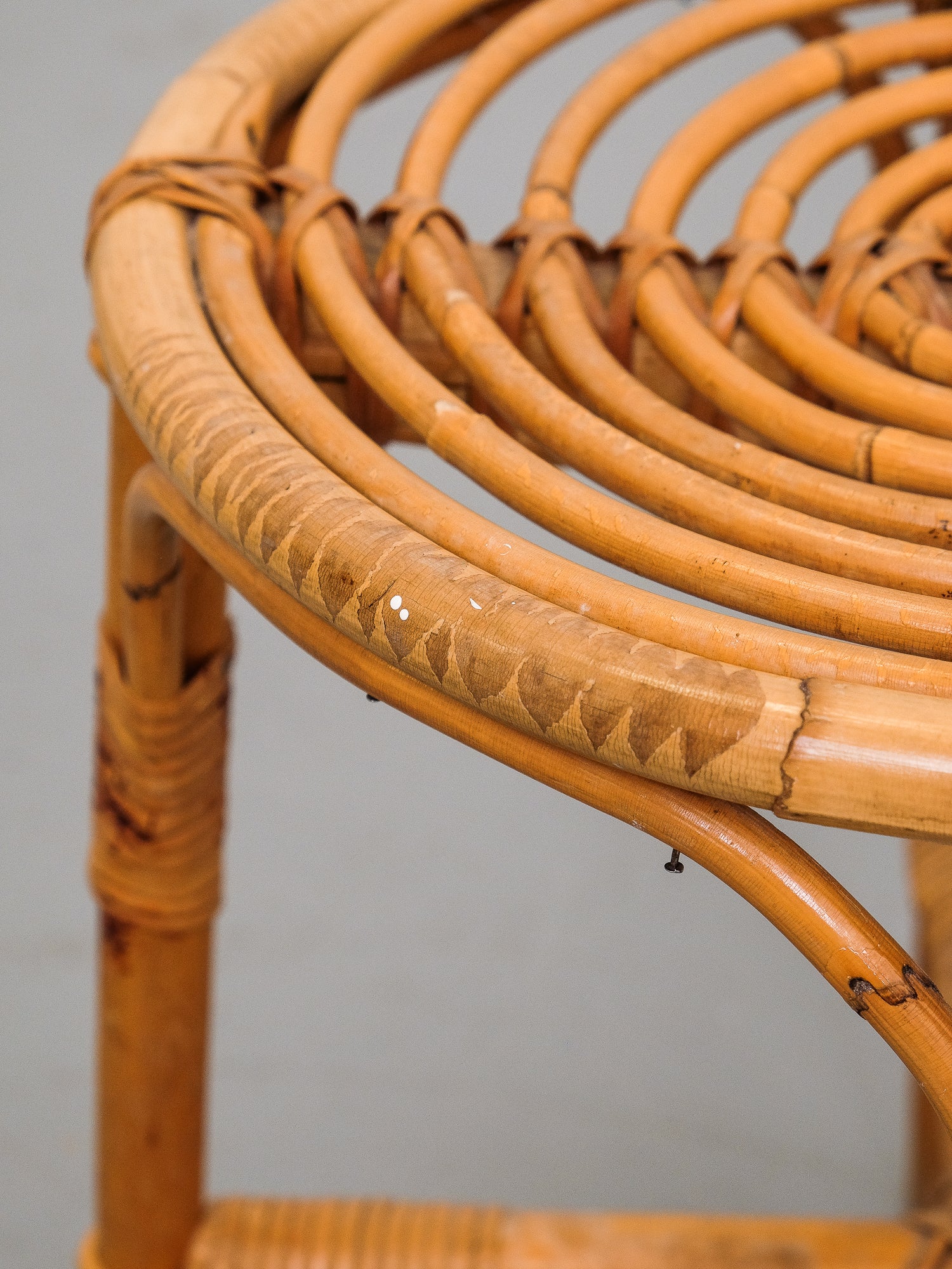 Rattan Stool, 1960s