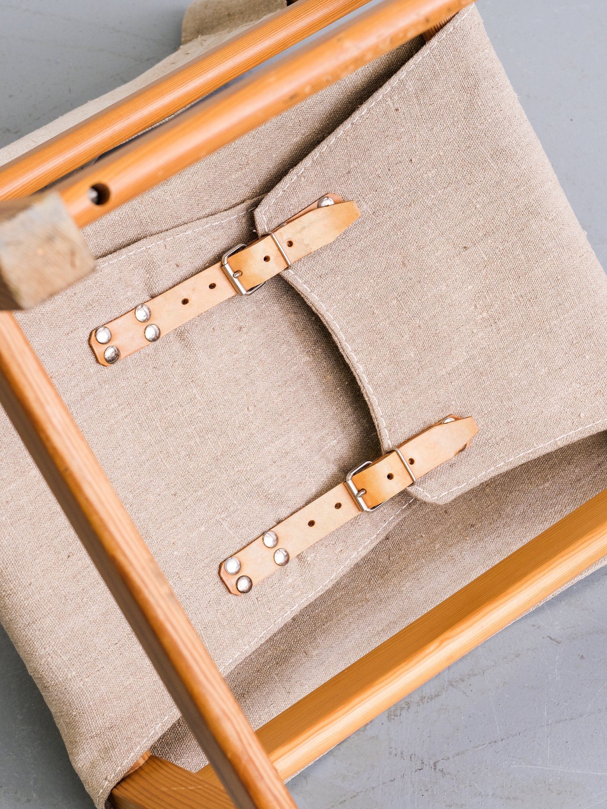 Safari Chair in Linen and Solid Pinewood by Tomas Jelinek for Ikea, 1970s