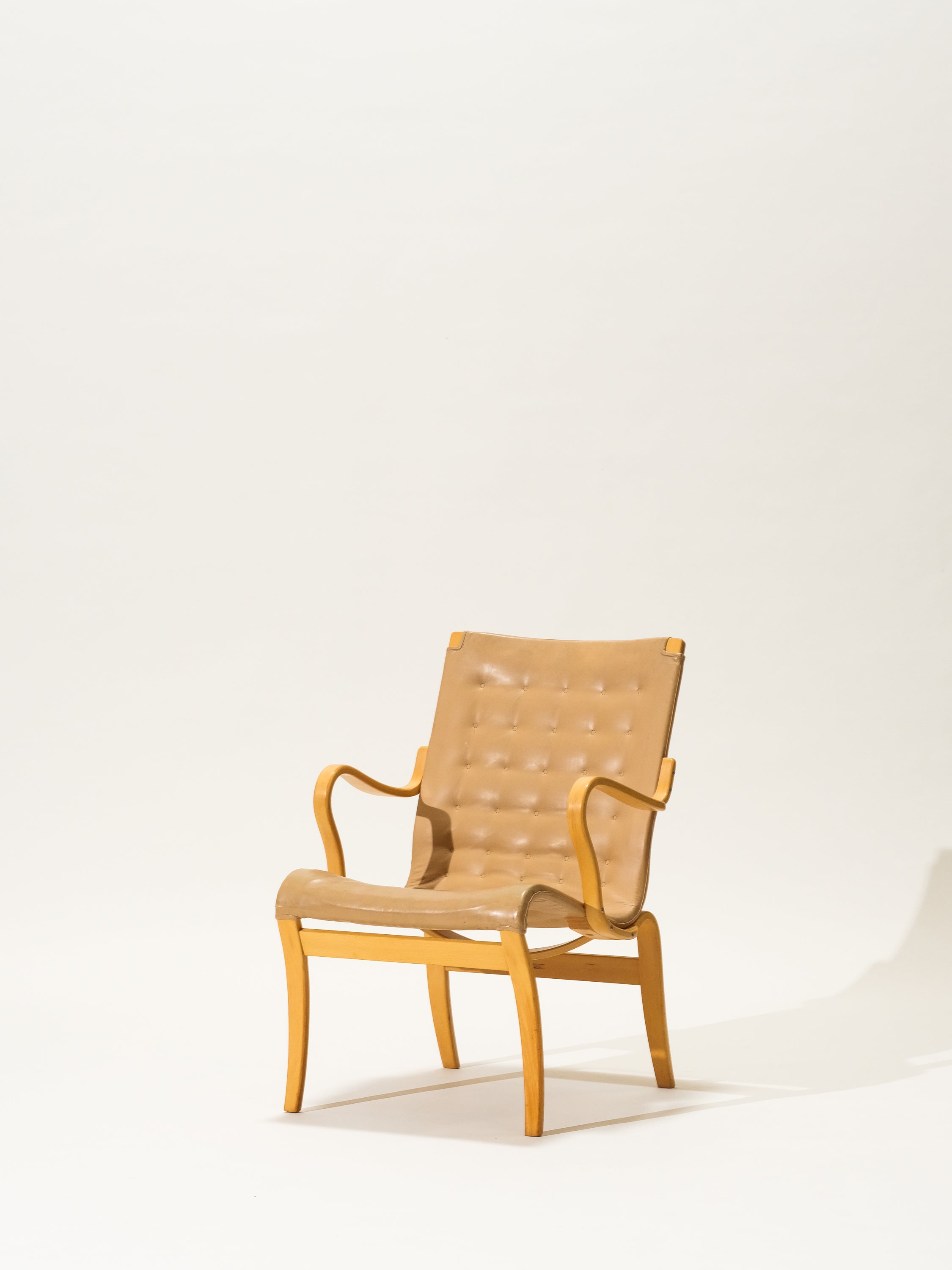 'Mina' Lounge Chair by Bruno Mathsson, Sweden, 1950s