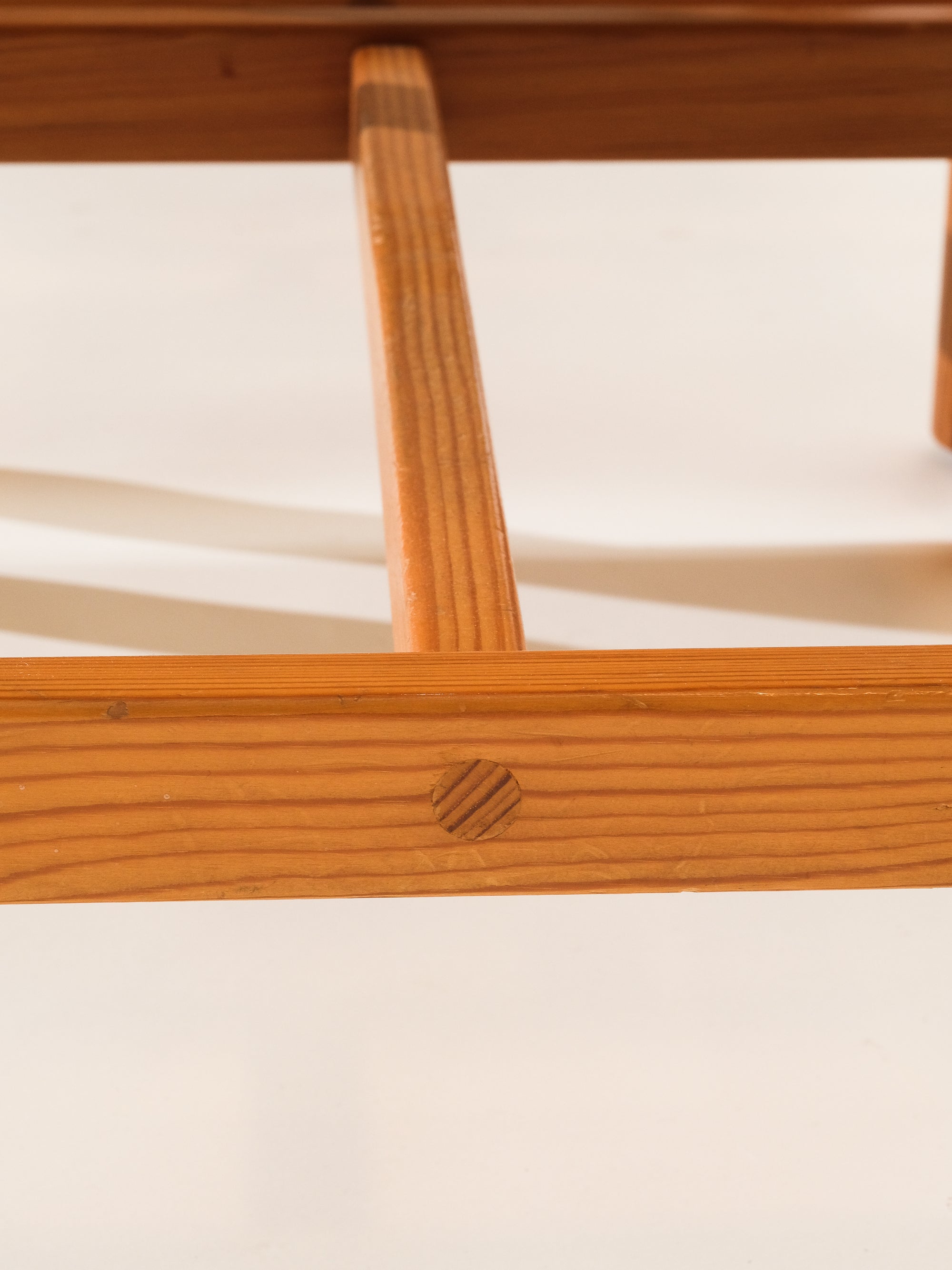 Scandinavian Pine &amp; Natural Webbing Dining Chairs, Set of 3