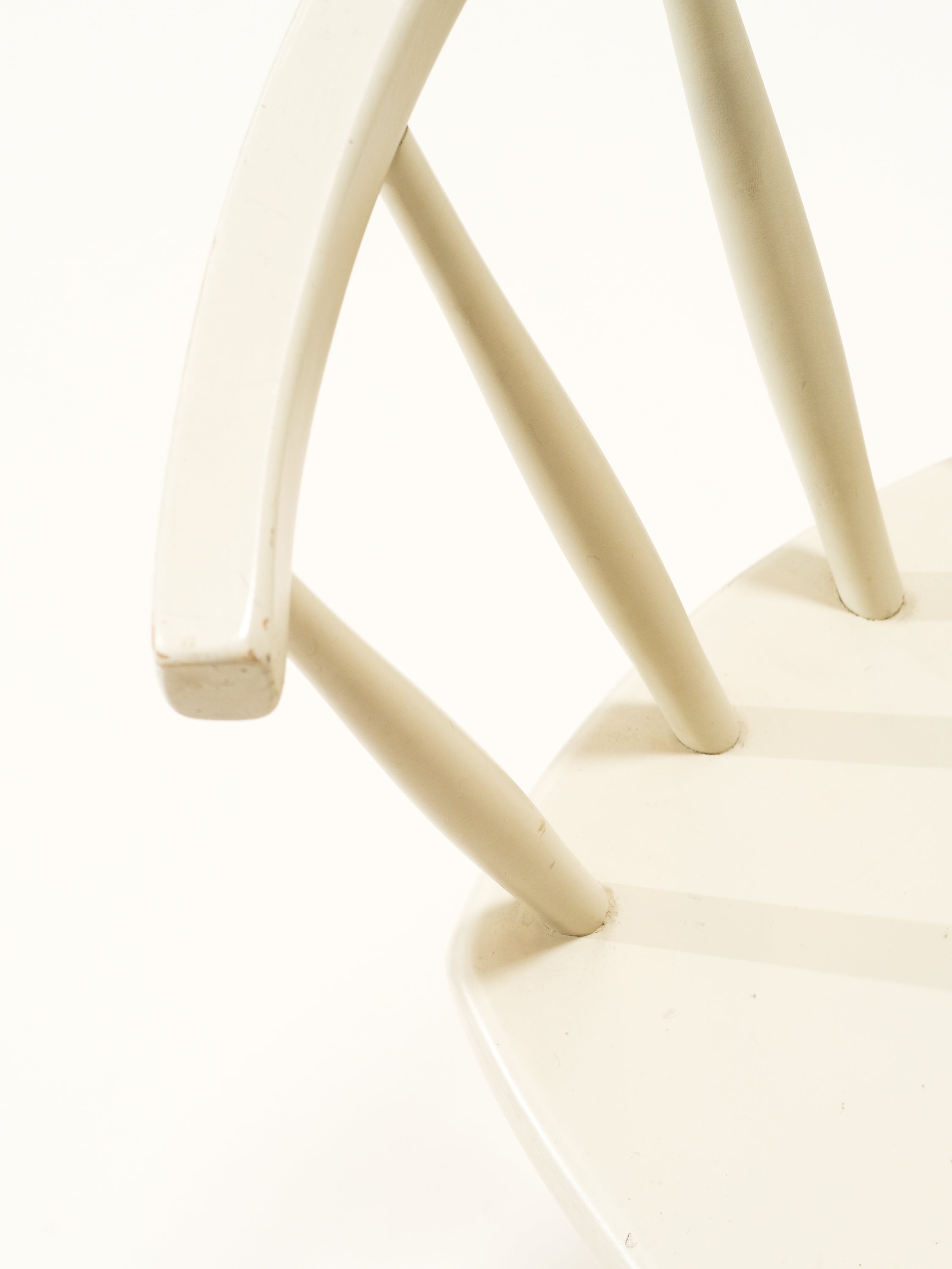 White 'Arka' Chair by Yngve Ekström for Stolab, 1950s