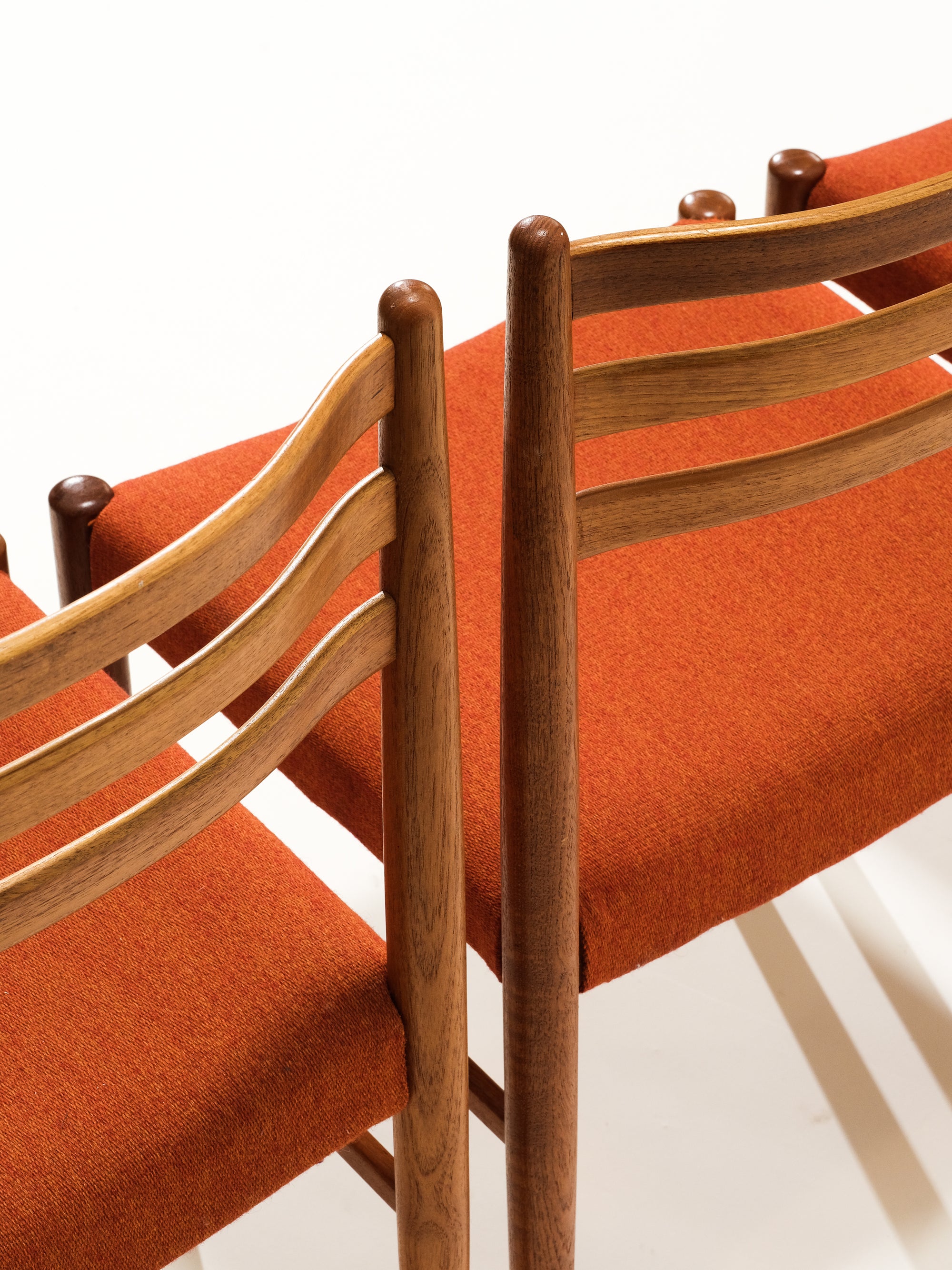 Scandinavian Teak Dining Chairs, 1960s, Set of 4