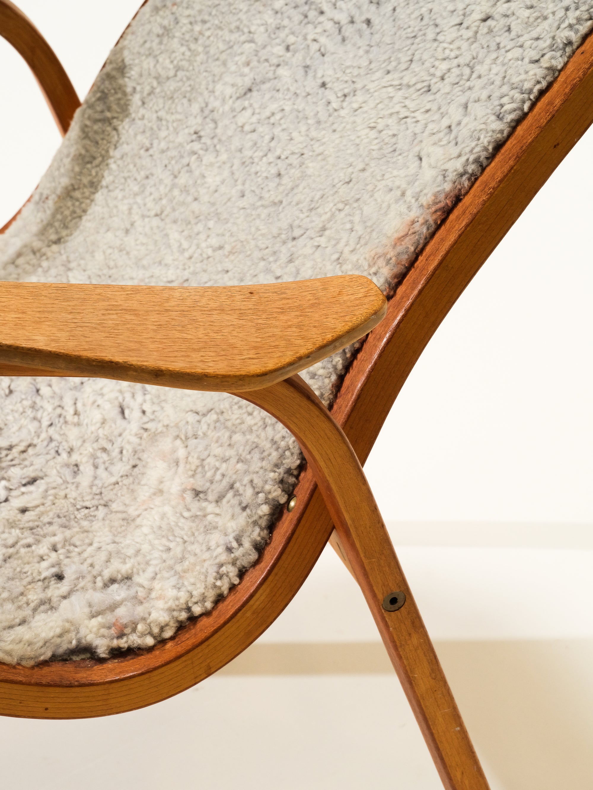 &#39;Kurva&#39; Lounge Chair by Yngve Ekström, Sweden, 1960s