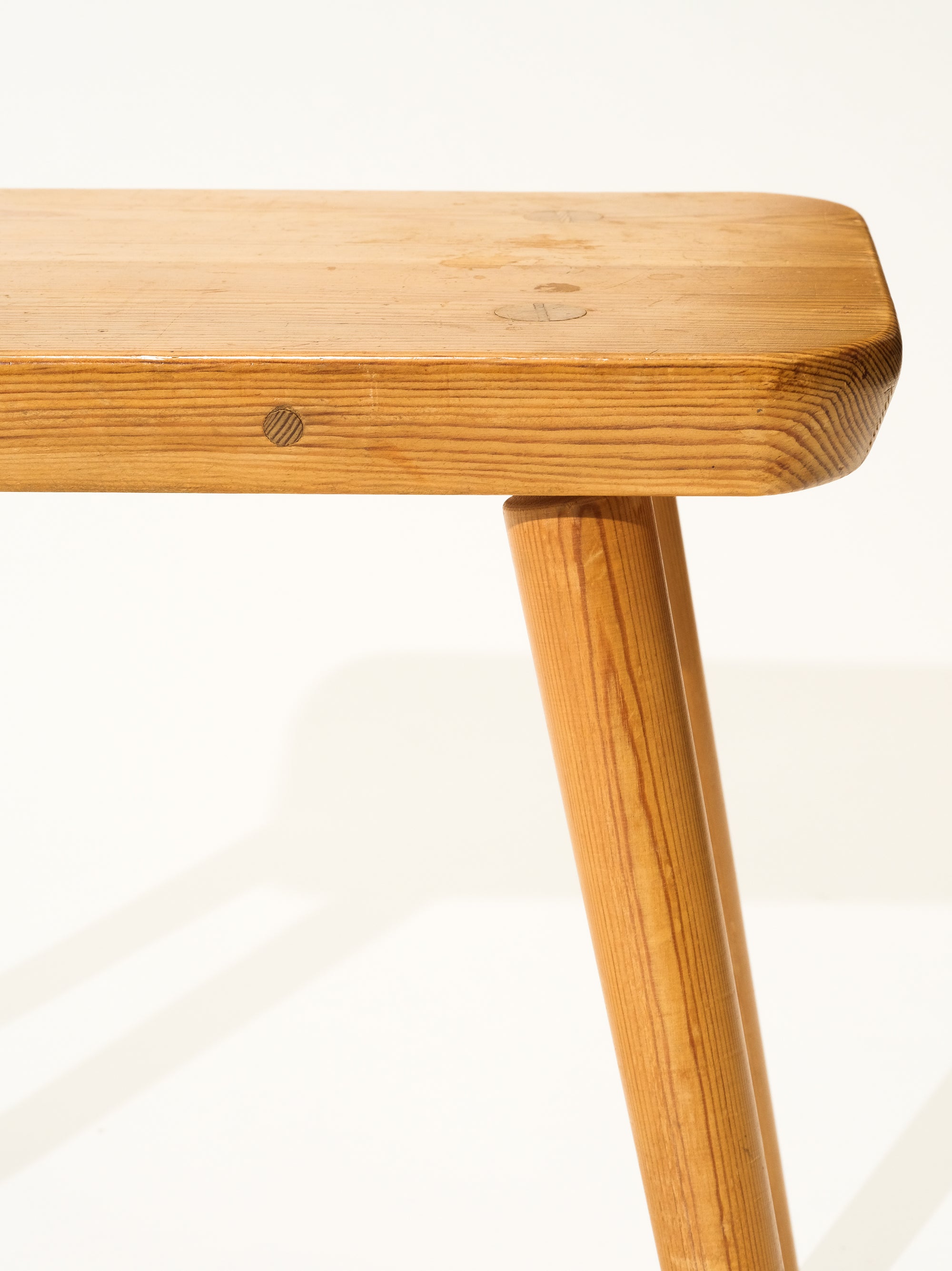 Mid-Century Pine Stool