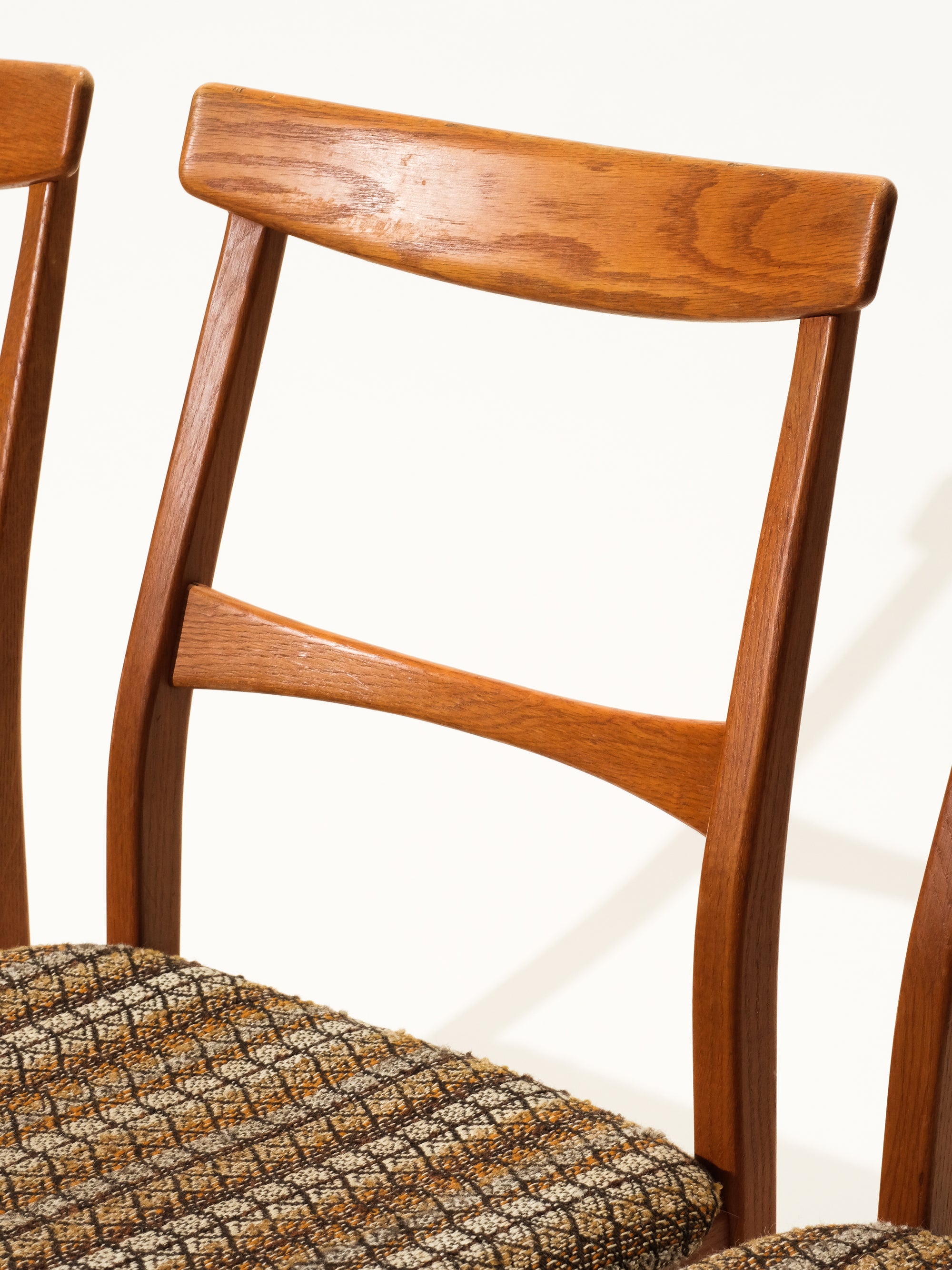 Scandinavian Dining Chairs in Oak, 1960s, Set of 4