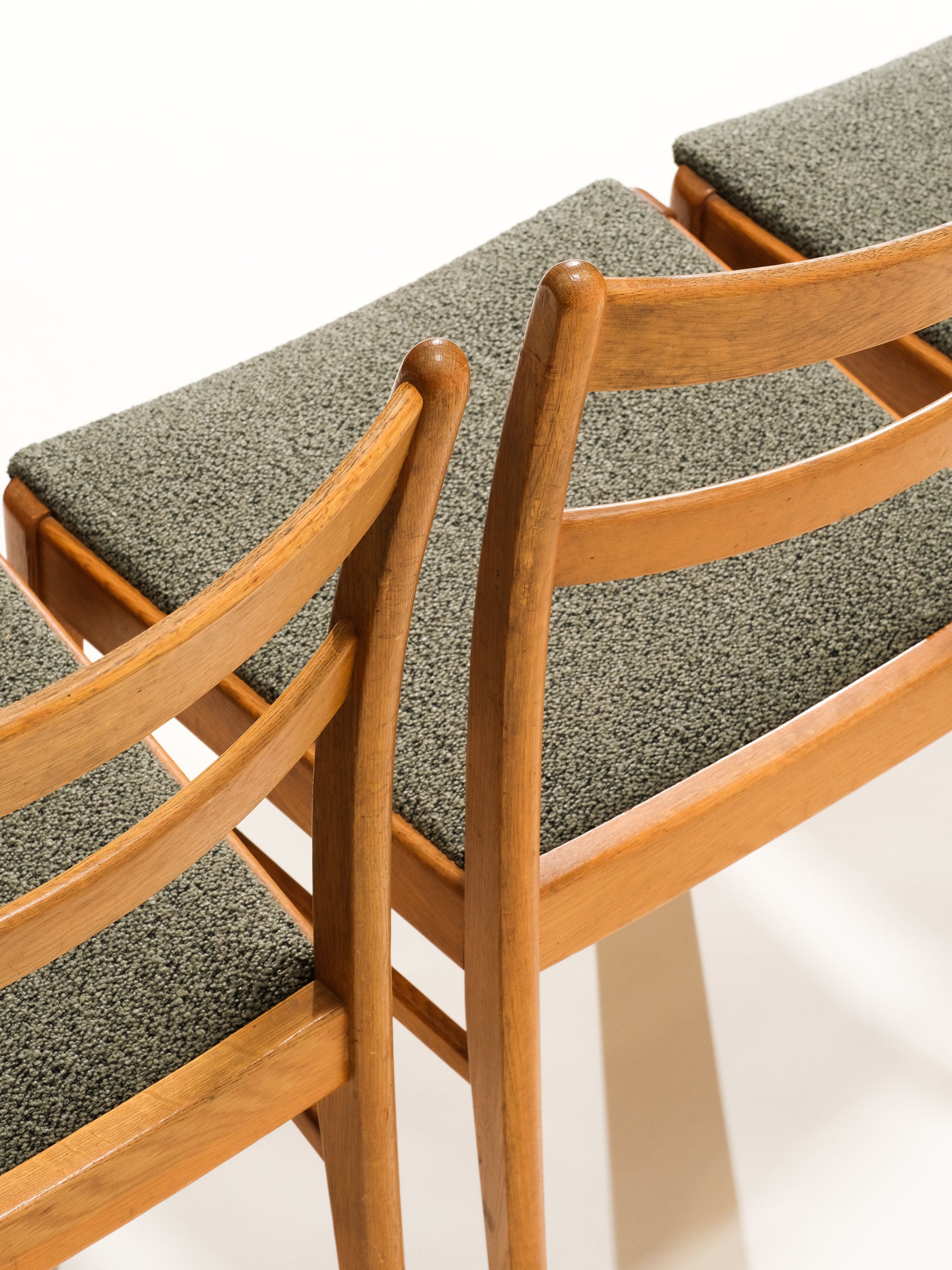 1960s Oak Dining Chairs, Set of 4