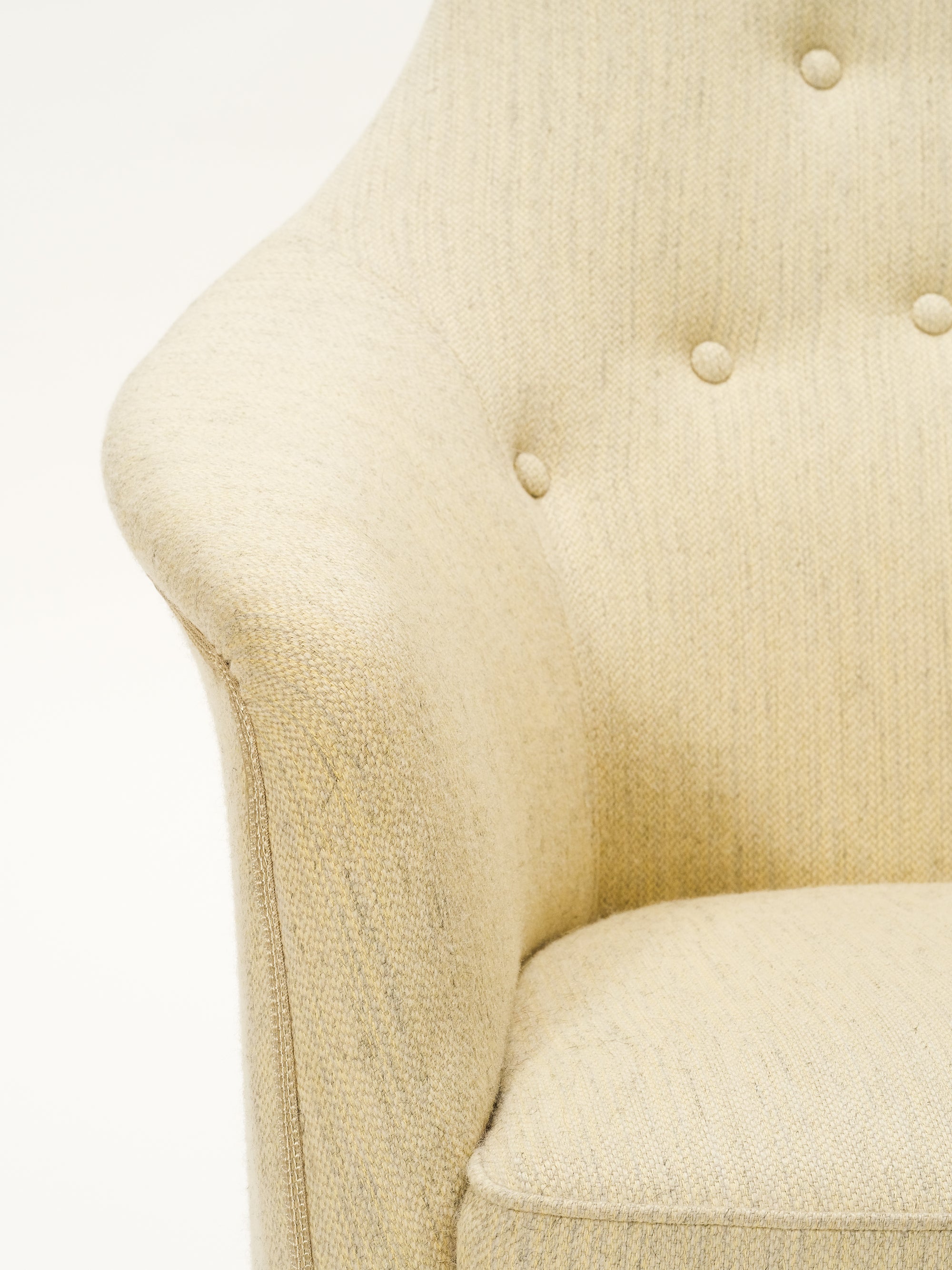 Pair of &quot;Stora Adam&quot; Easy Chairs by Kerstin Hörlin-Holmquist for Nordiska Kompaniet, Sweden, 1950s