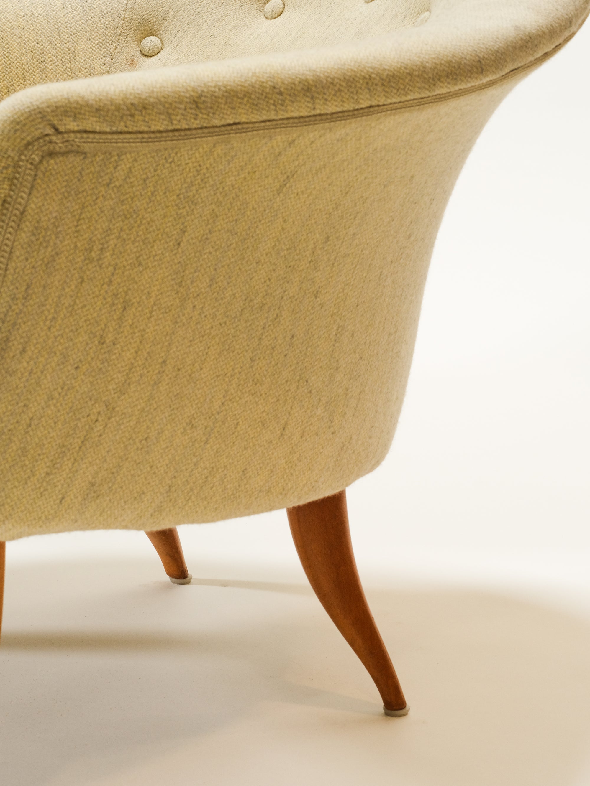 Pair of &quot;Stora Adam&quot; Easy Chairs by Kerstin Hörlin-Holmquist for Nordiska Kompaniet, Sweden, 1950s