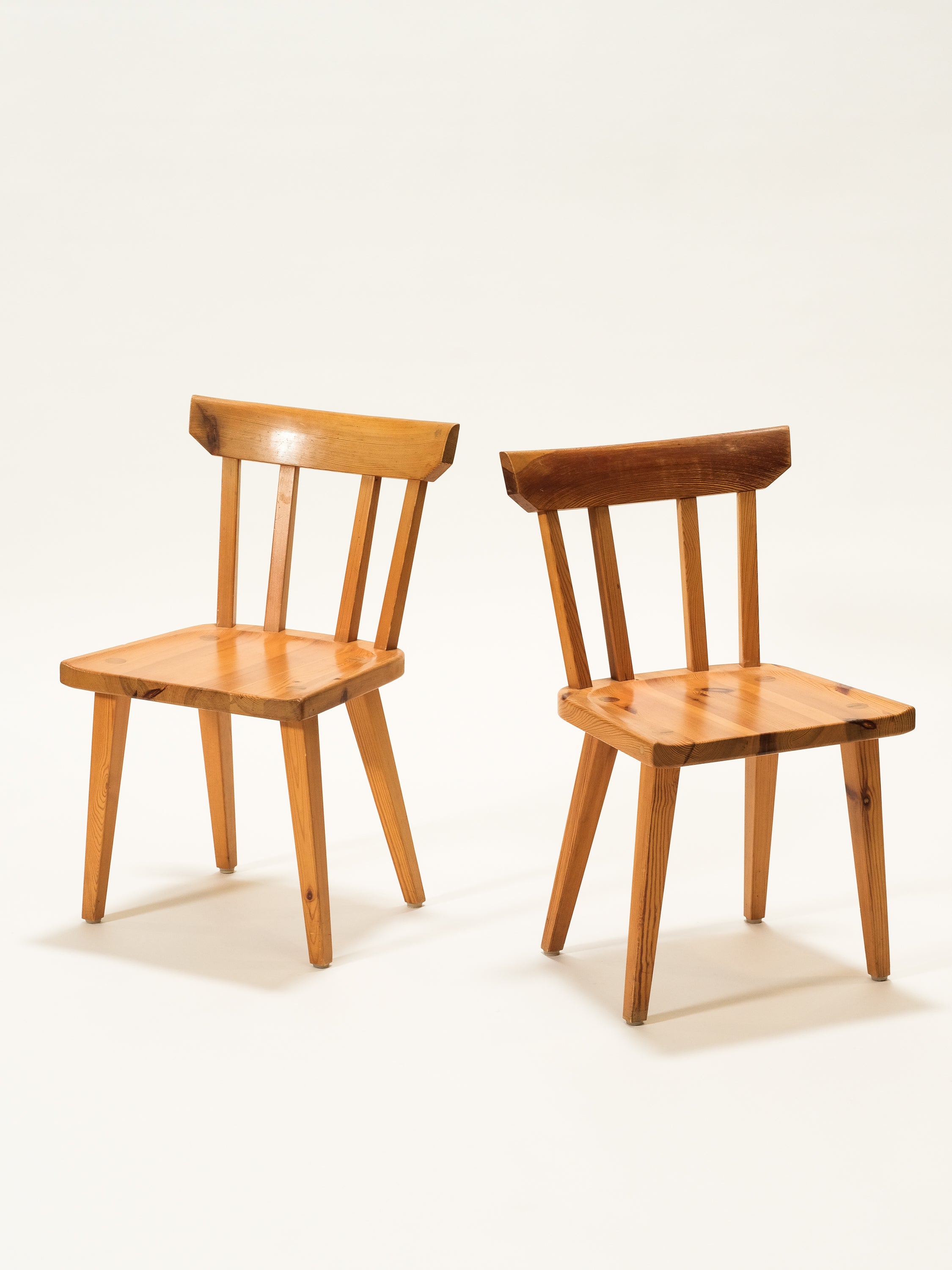 Solid Pine Side Chairs Model 528 by Göran Malmvall for Karl Andersson & Söner