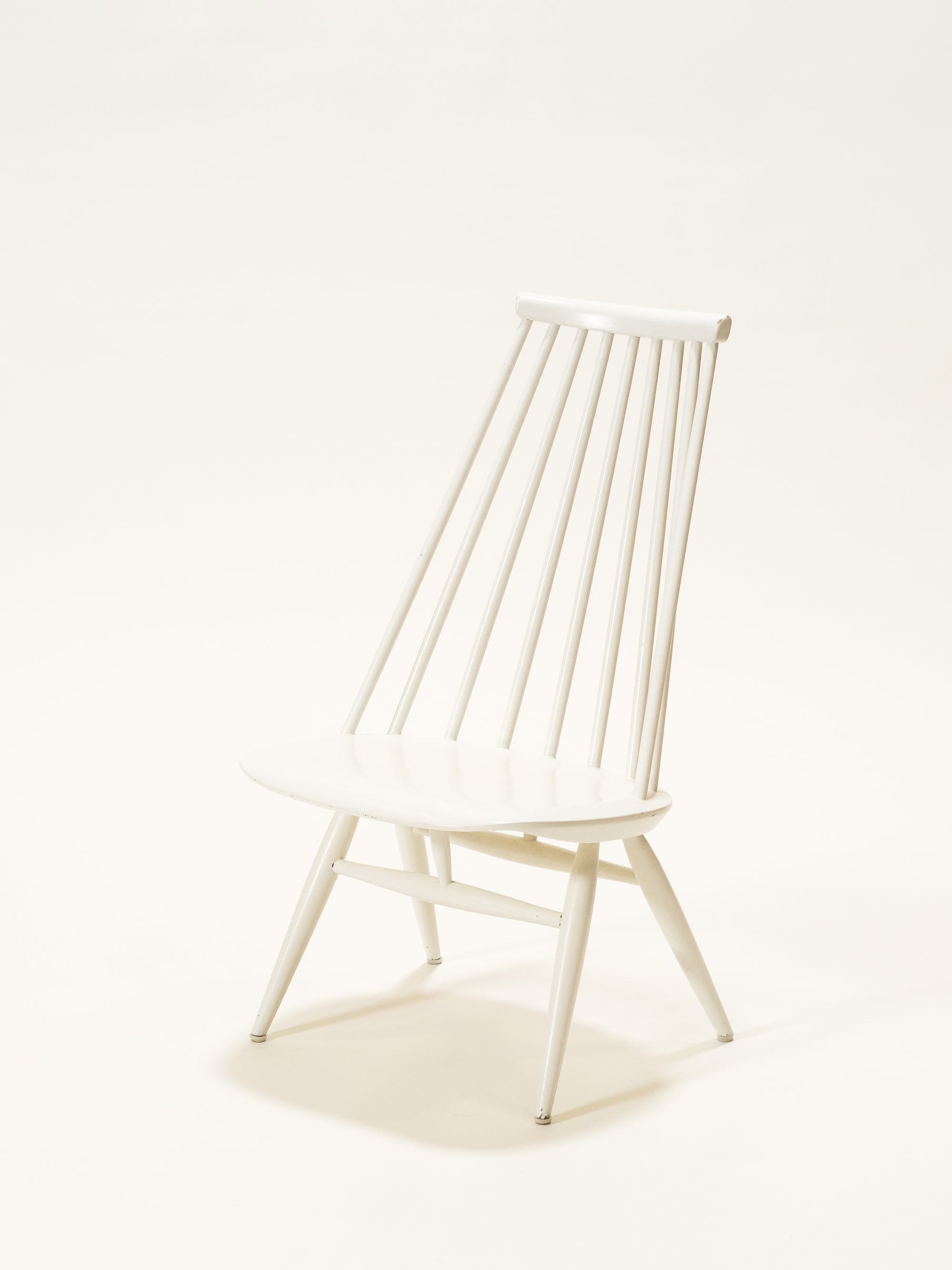 Mid-Century White &quot;Mademoiselle&quot; Chair by Ilmari Tapiovaara