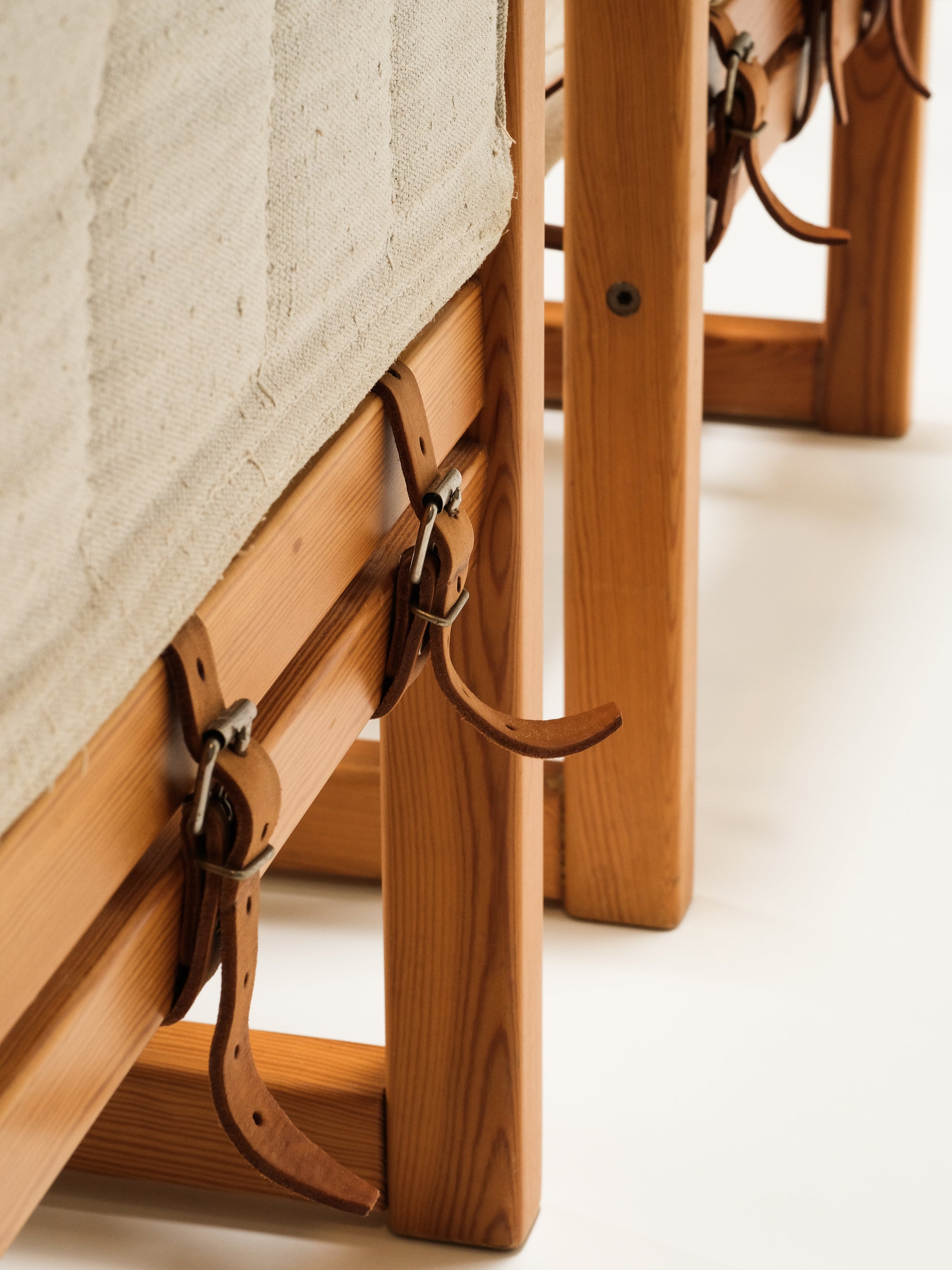 Pair of Solid Pine &quot;Diana&quot; Easy Chairs by Karin Mobring for Ikea, 1970s