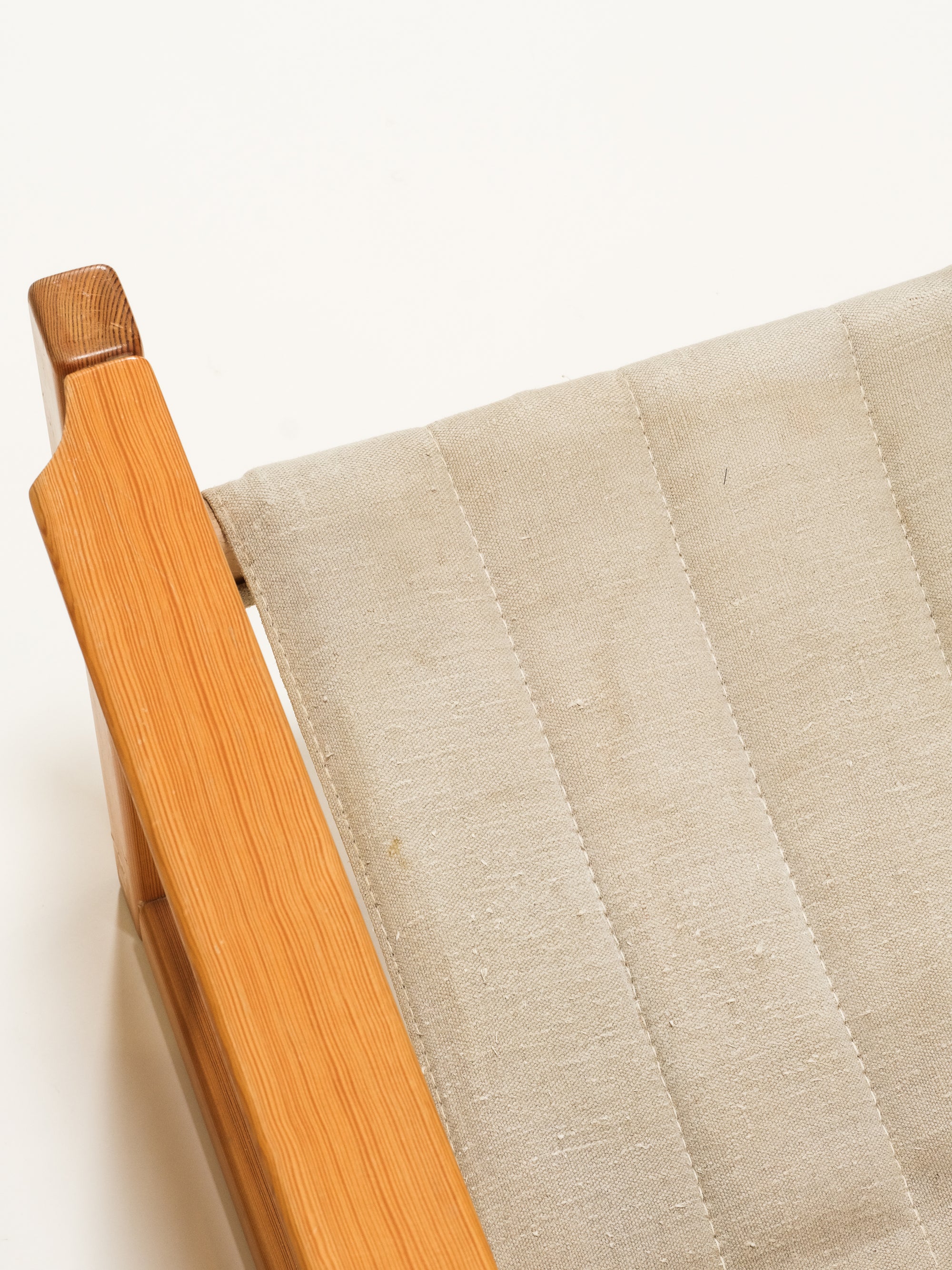 Pair of Solid Pine &quot;Diana&quot; Easy Chairs by Karin Mobring for Ikea, 1970s