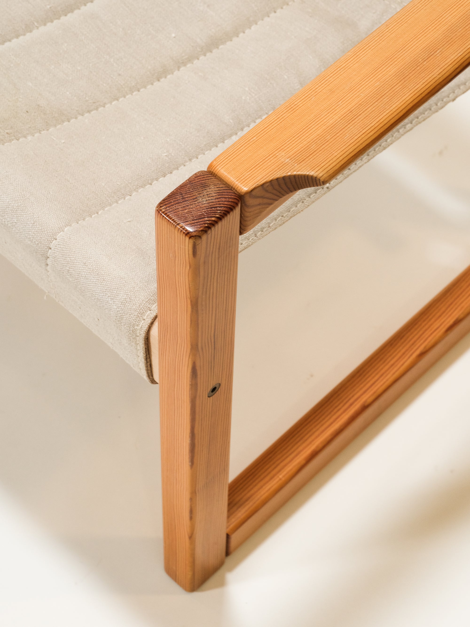 Pair of Solid Pine &quot;Diana&quot; Easy Chairs by Karin Mobring for Ikea, 1970s