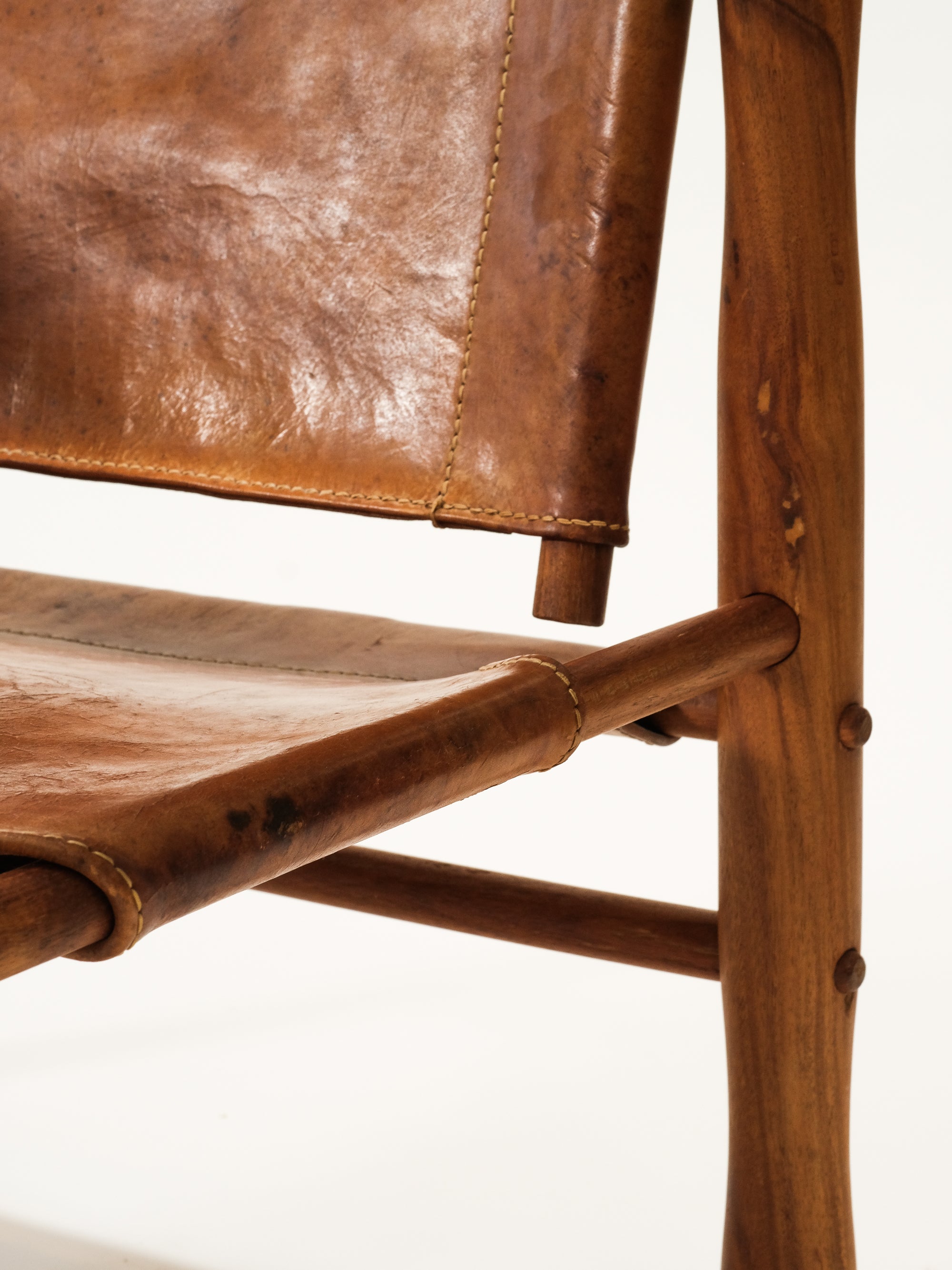 &quot;Triva&quot; Safari Chair by Elias Svedberg for Nordiska Kompaniet, 1960s