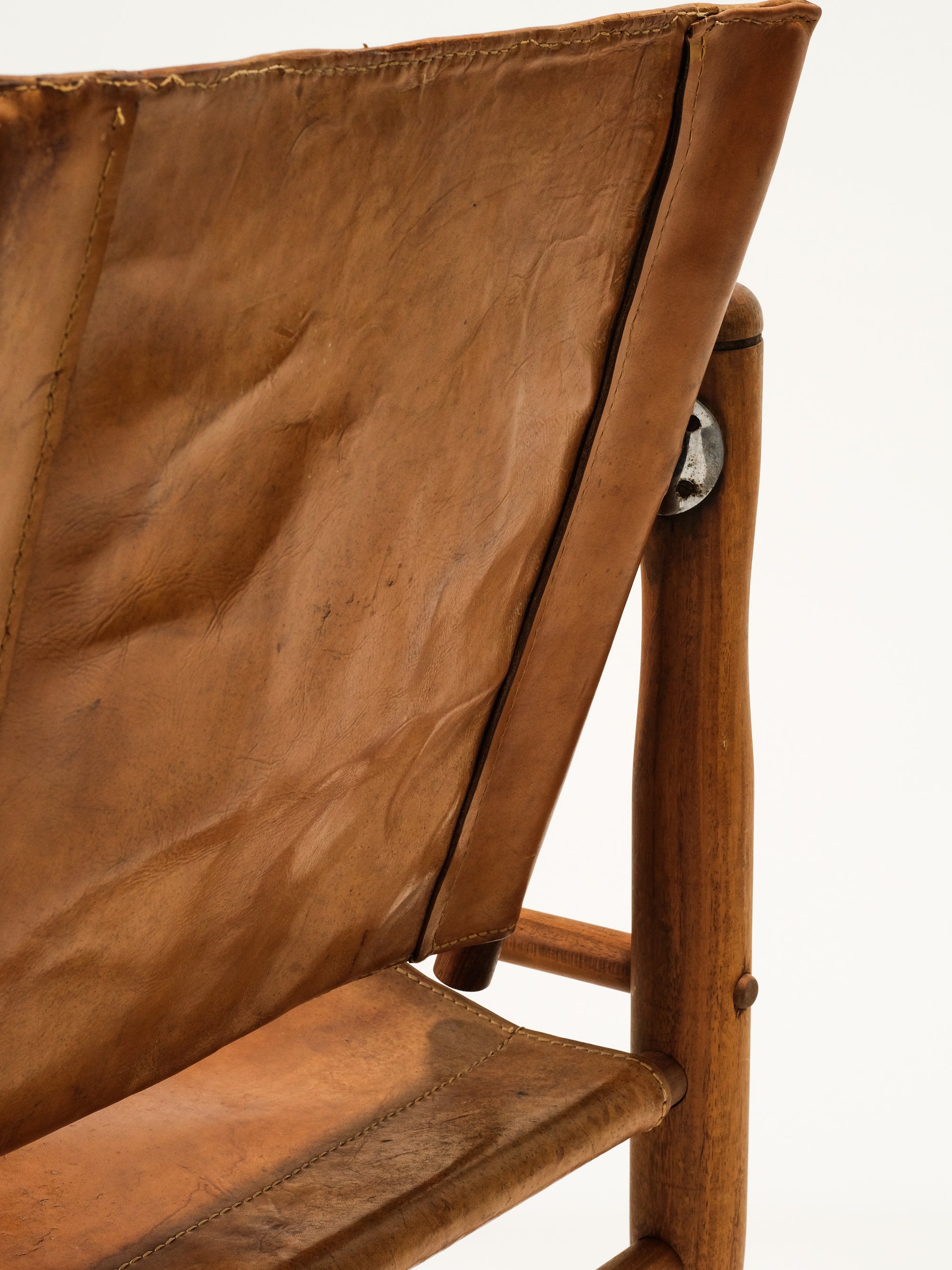 &quot;Triva&quot; Safari Chair by Elias Svedberg for Nordiska Kompaniet, 1960s