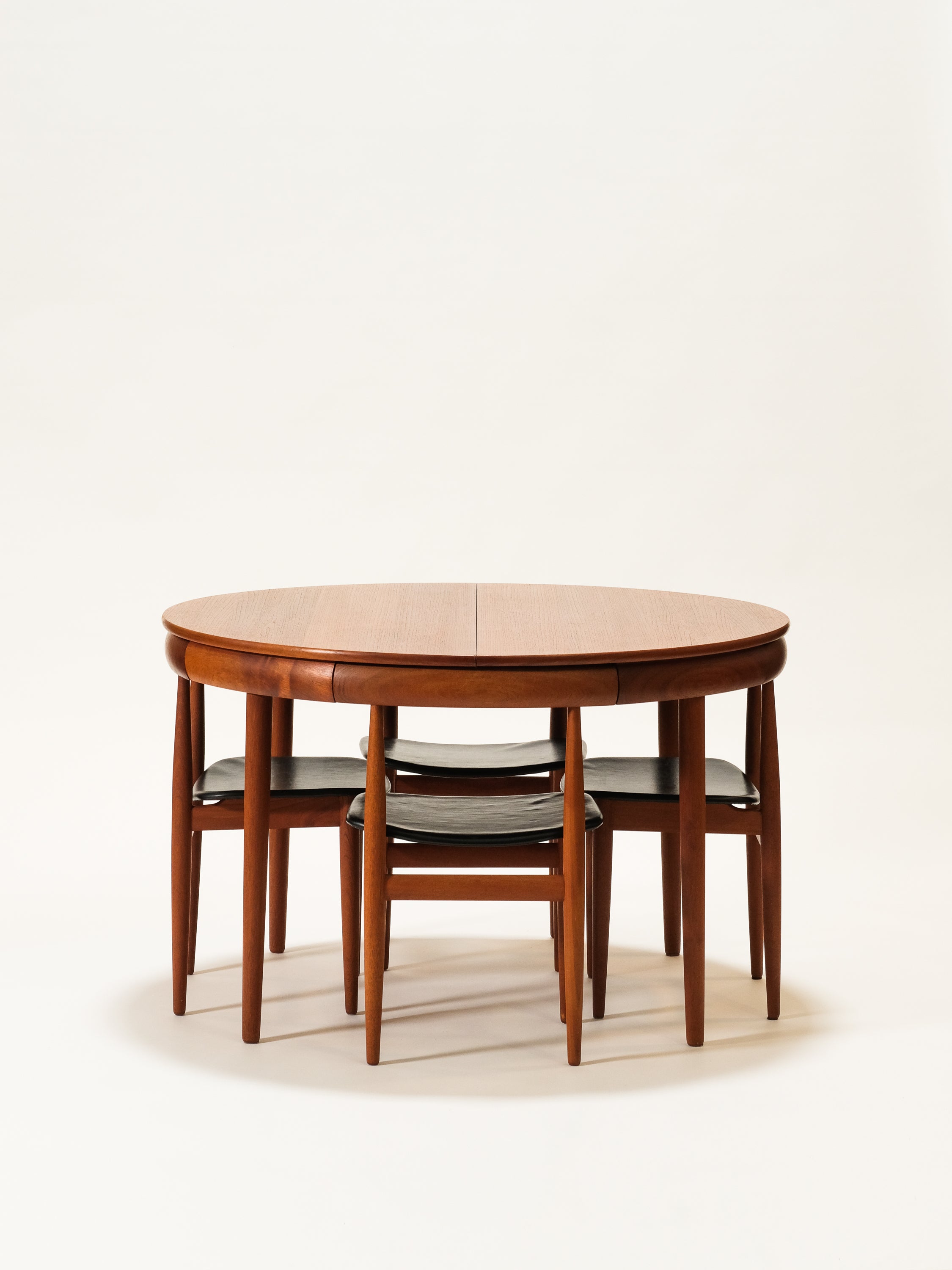 "Roundette" Dining Table & Chairs by Hans Olsen for Frem Røjle, Denmark, 1960s