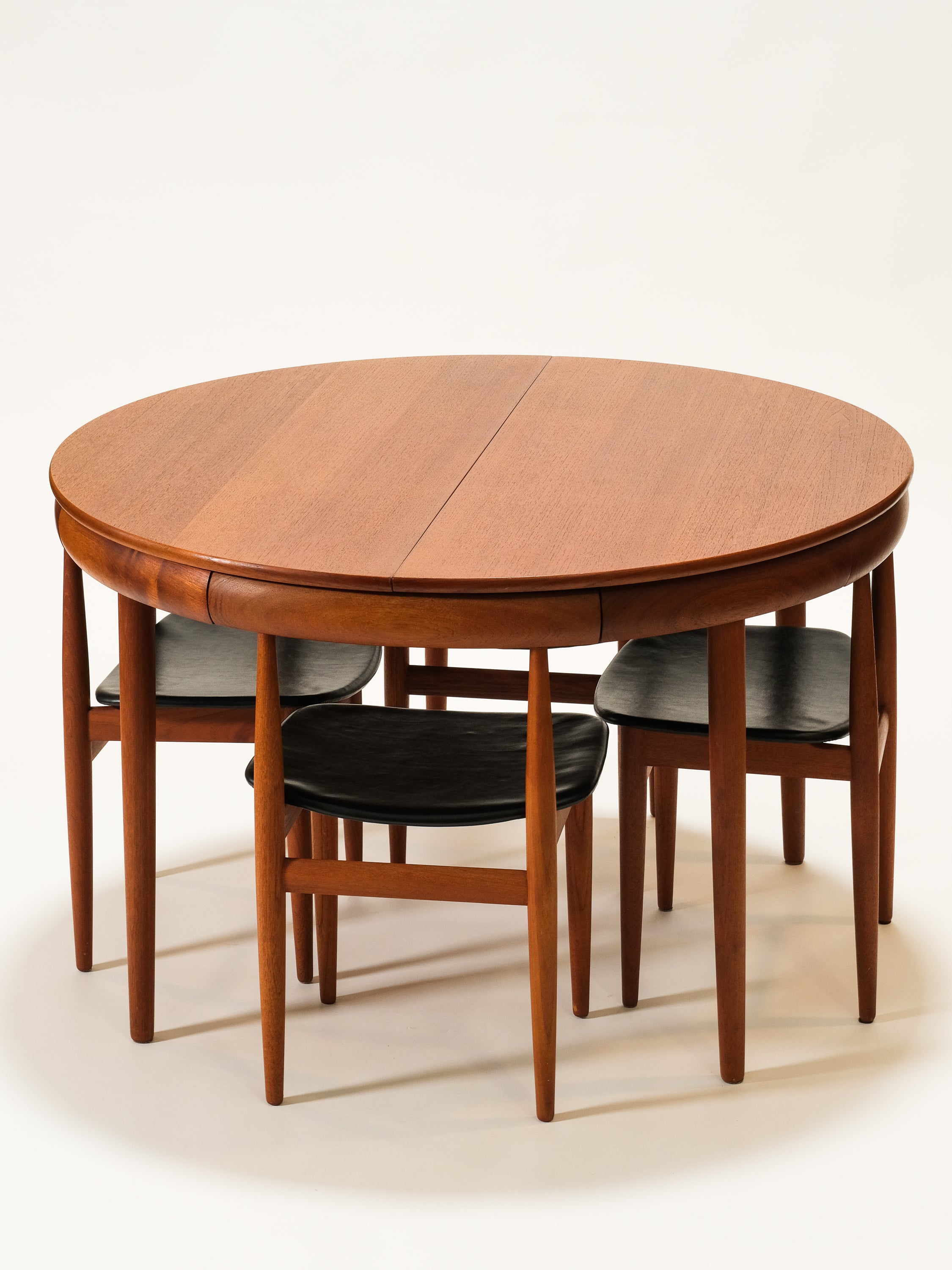 "Roundette" Dining Table & Chairs by Hans Olsen for Frem Røjle, Denmark, 1960s