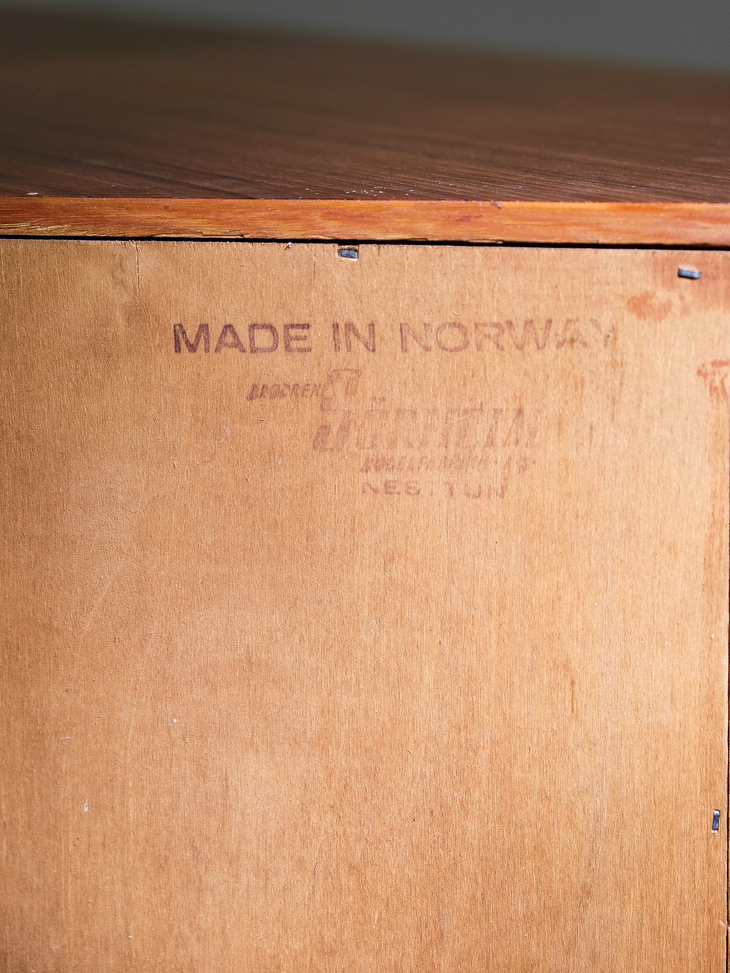 Norwegian Teak Corner Cabinet, 1950s