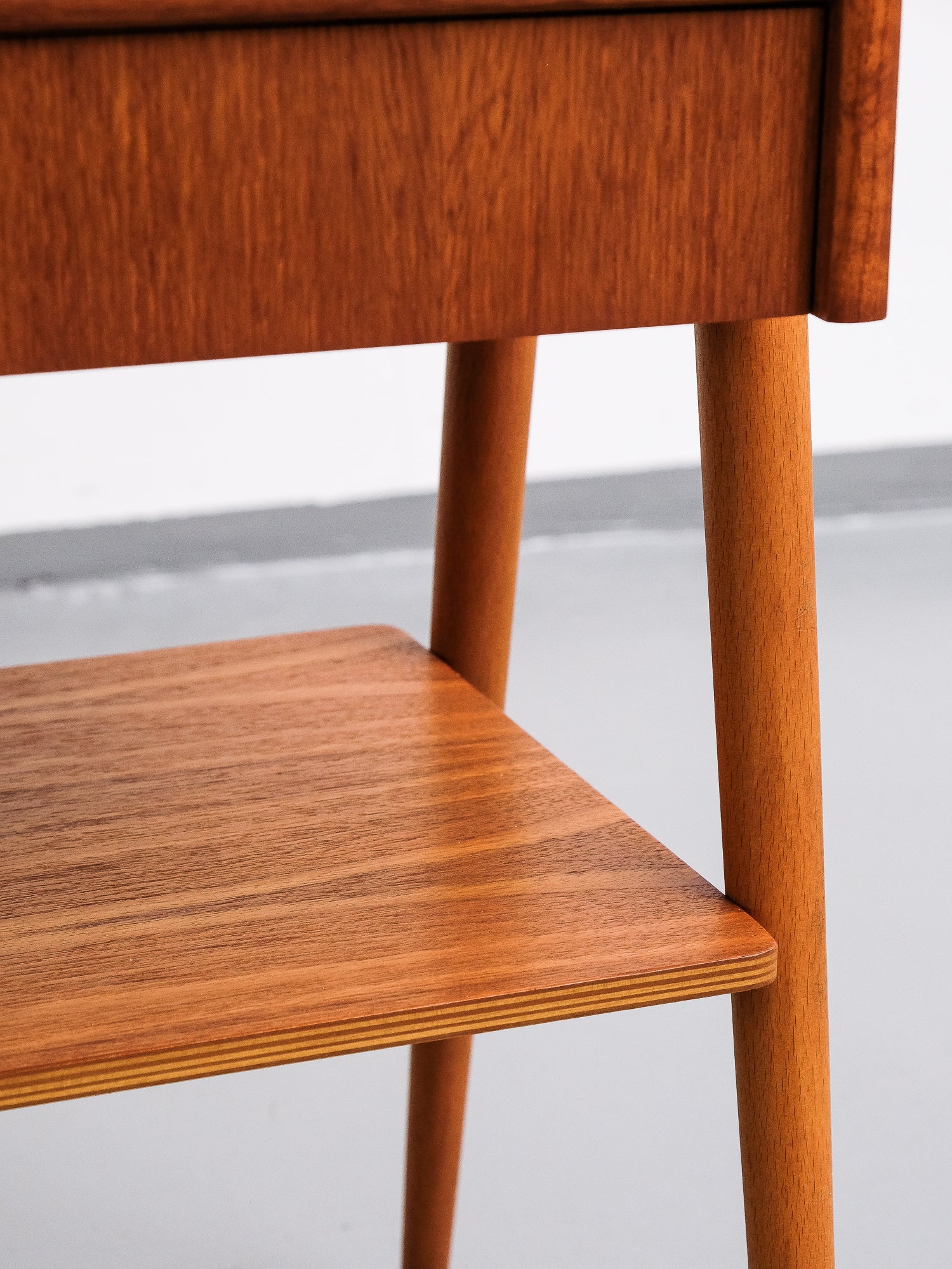 Teak Bedside Tables from AB Carlström &amp; Co, 1950s, Set of 2