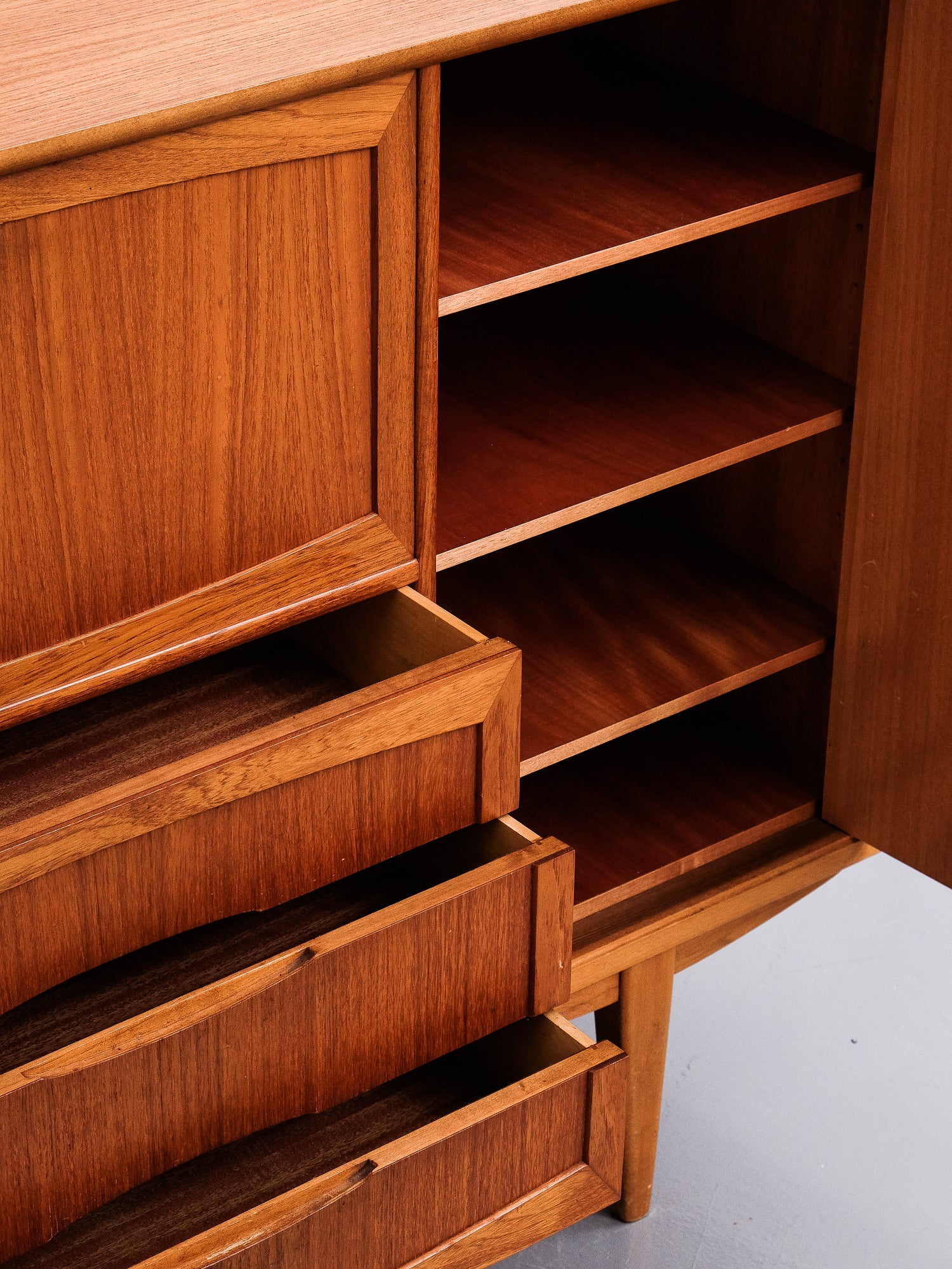Mid-Century Modern Teak Credenza