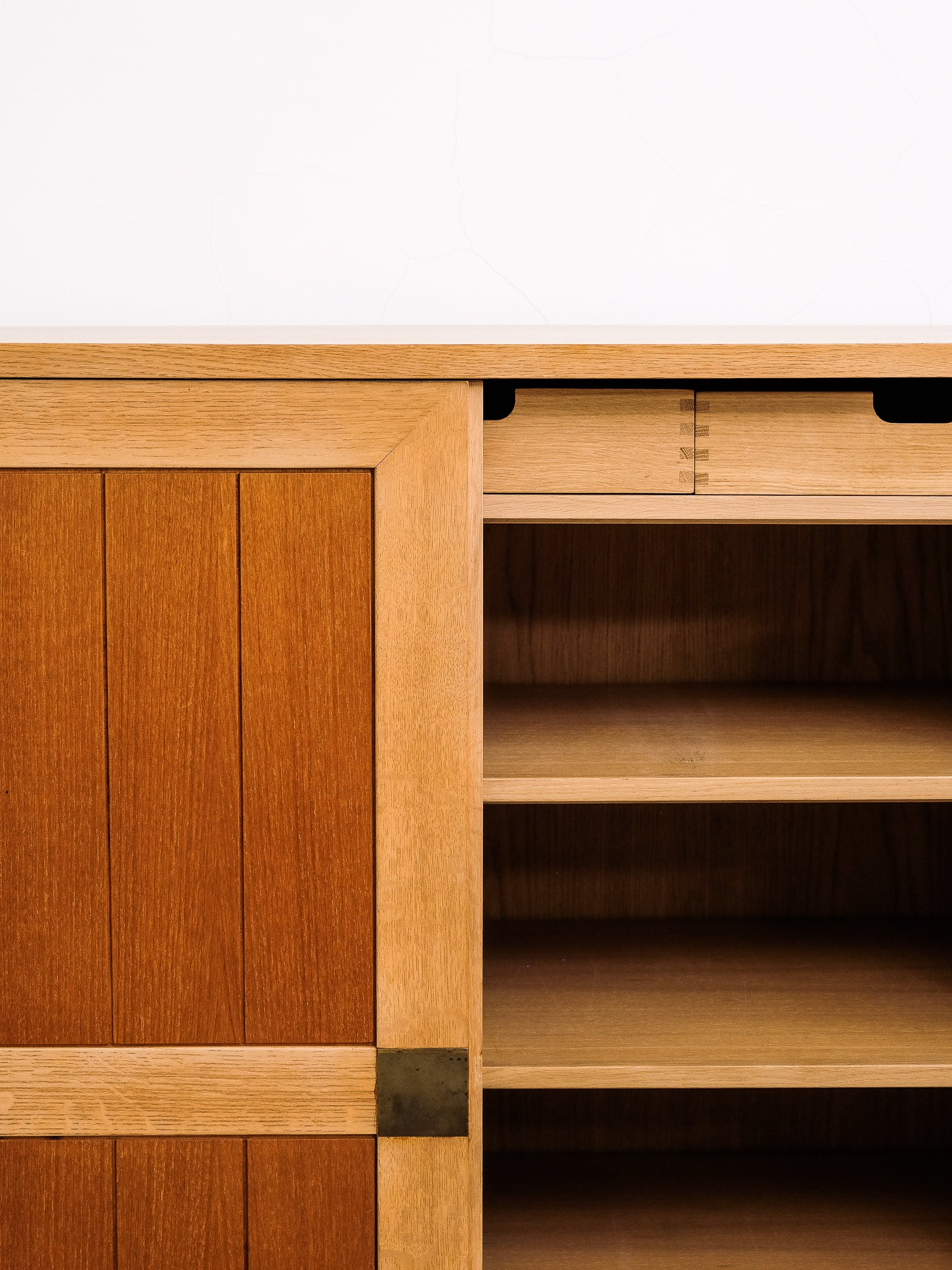 Swedish Oak &amp; Teak Cabinet, 1960s