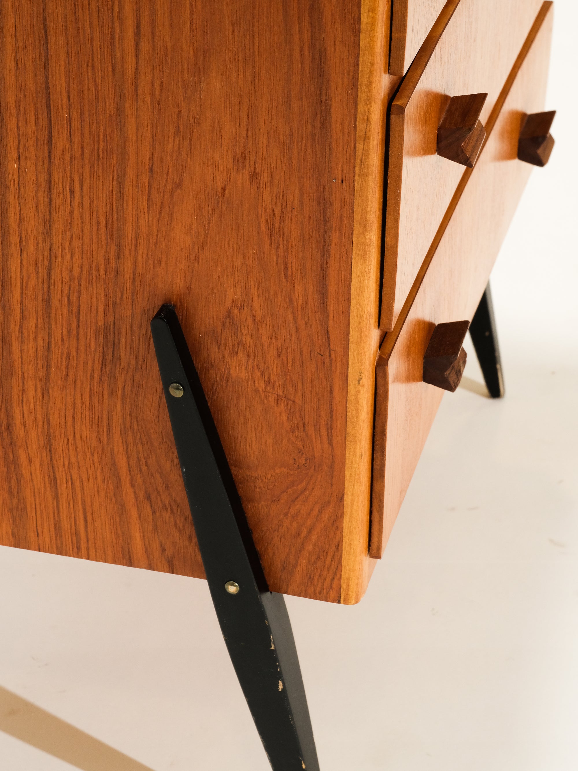 Four Drawer Chest in Teak, 1950s
