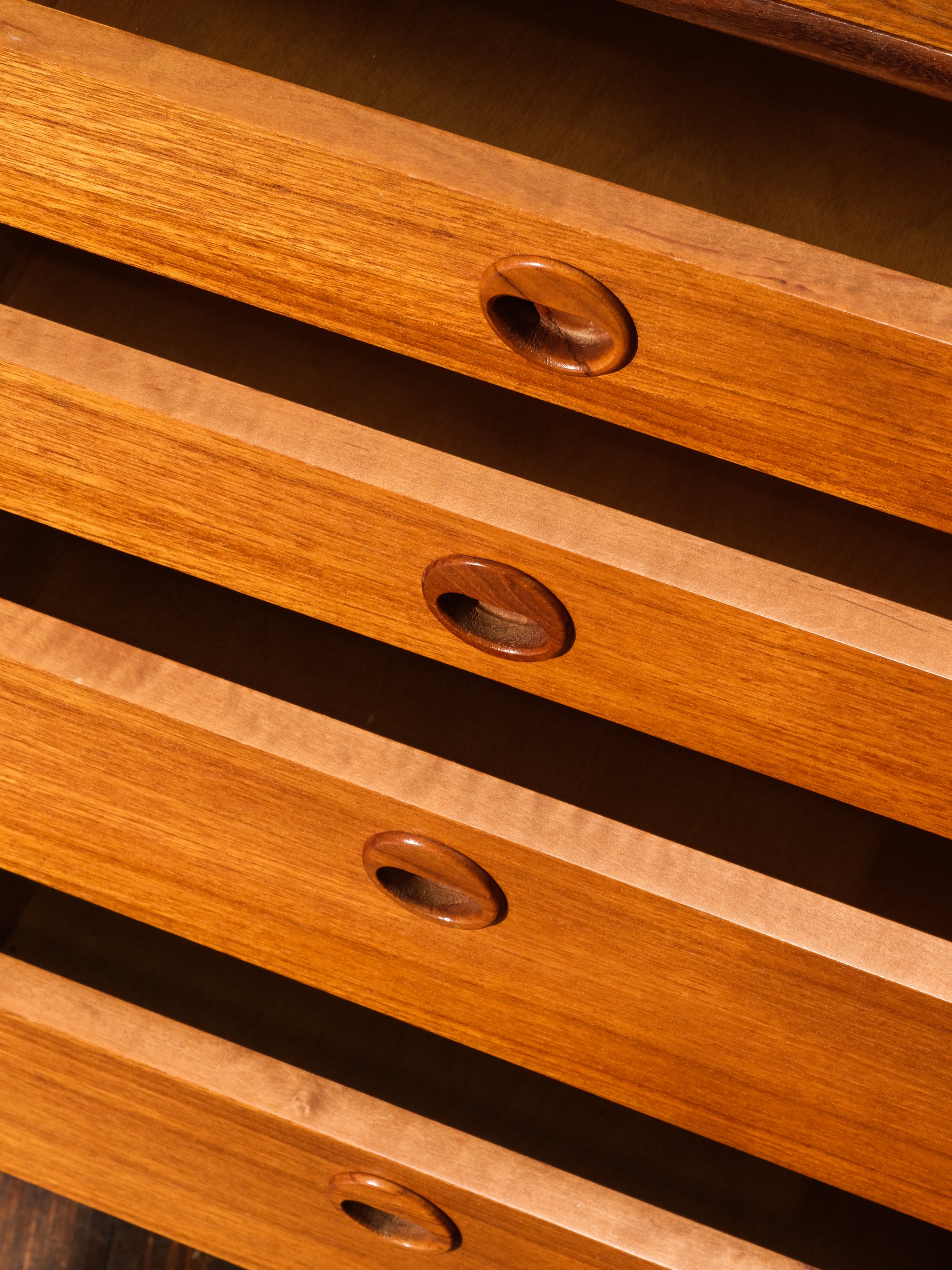 Scandinavian Mid-Century Teak Shelf / Cabinet with Glass Doors