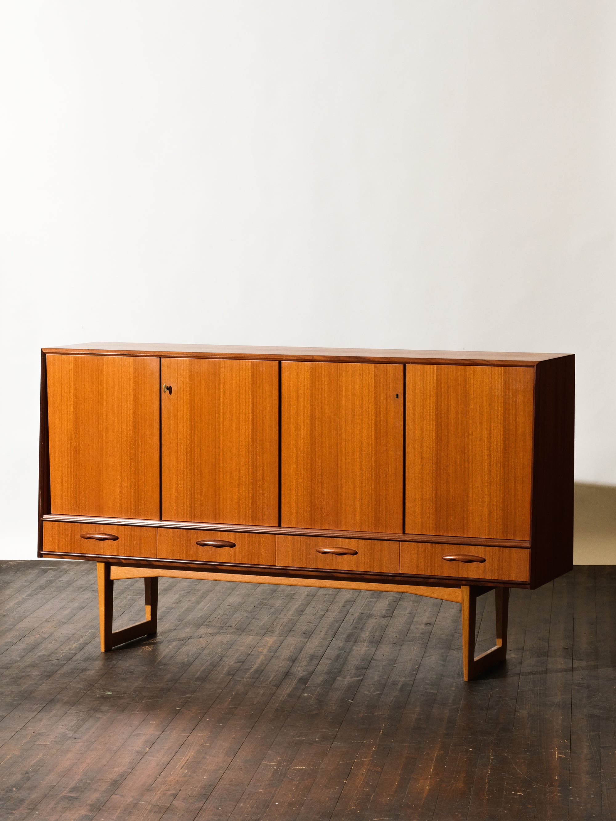 Mid-Century Scandinavian Teak &amp; Oak Sideboard