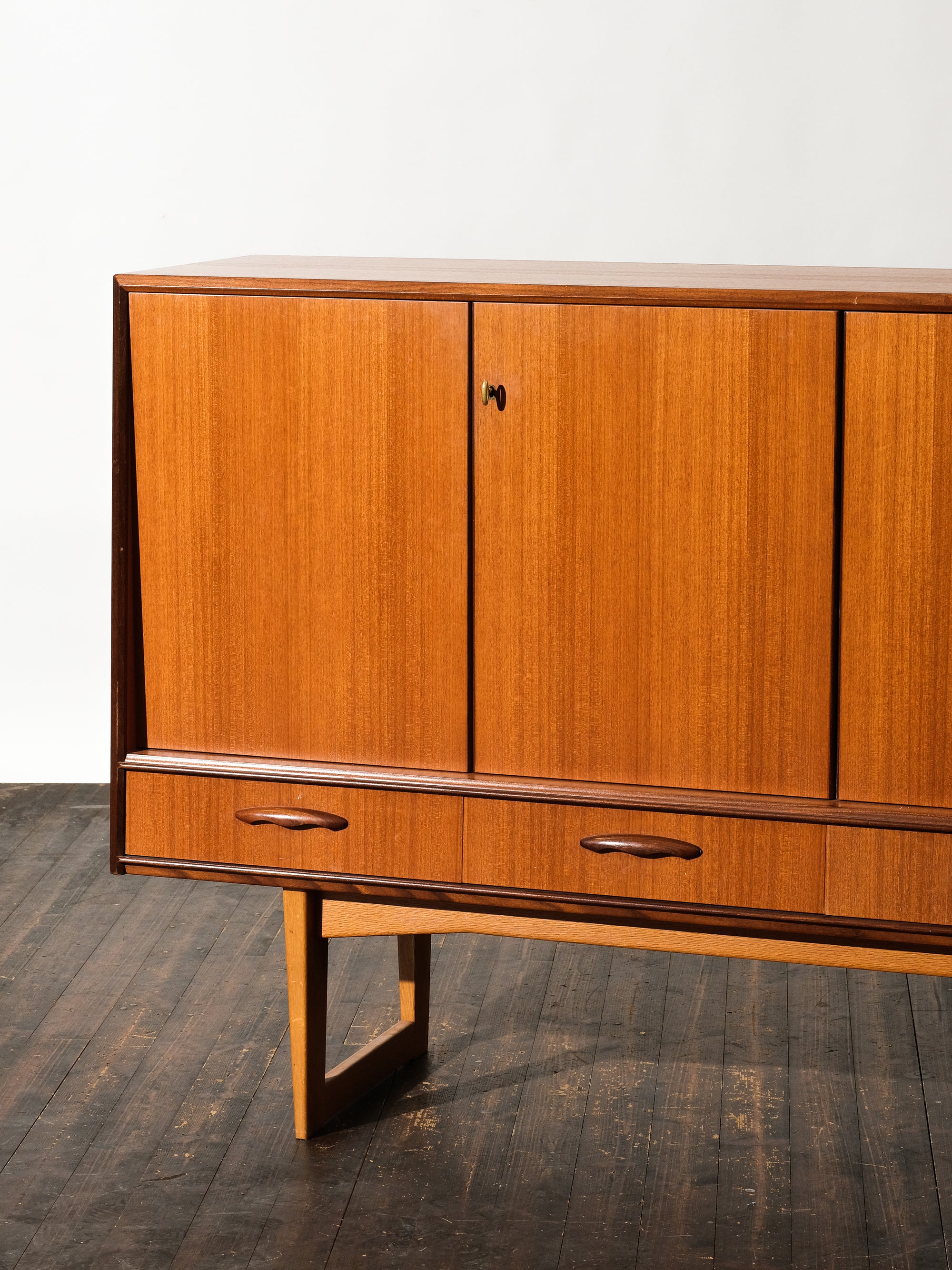 Mid-Century Scandinavian Teak &amp; Oak Sideboard