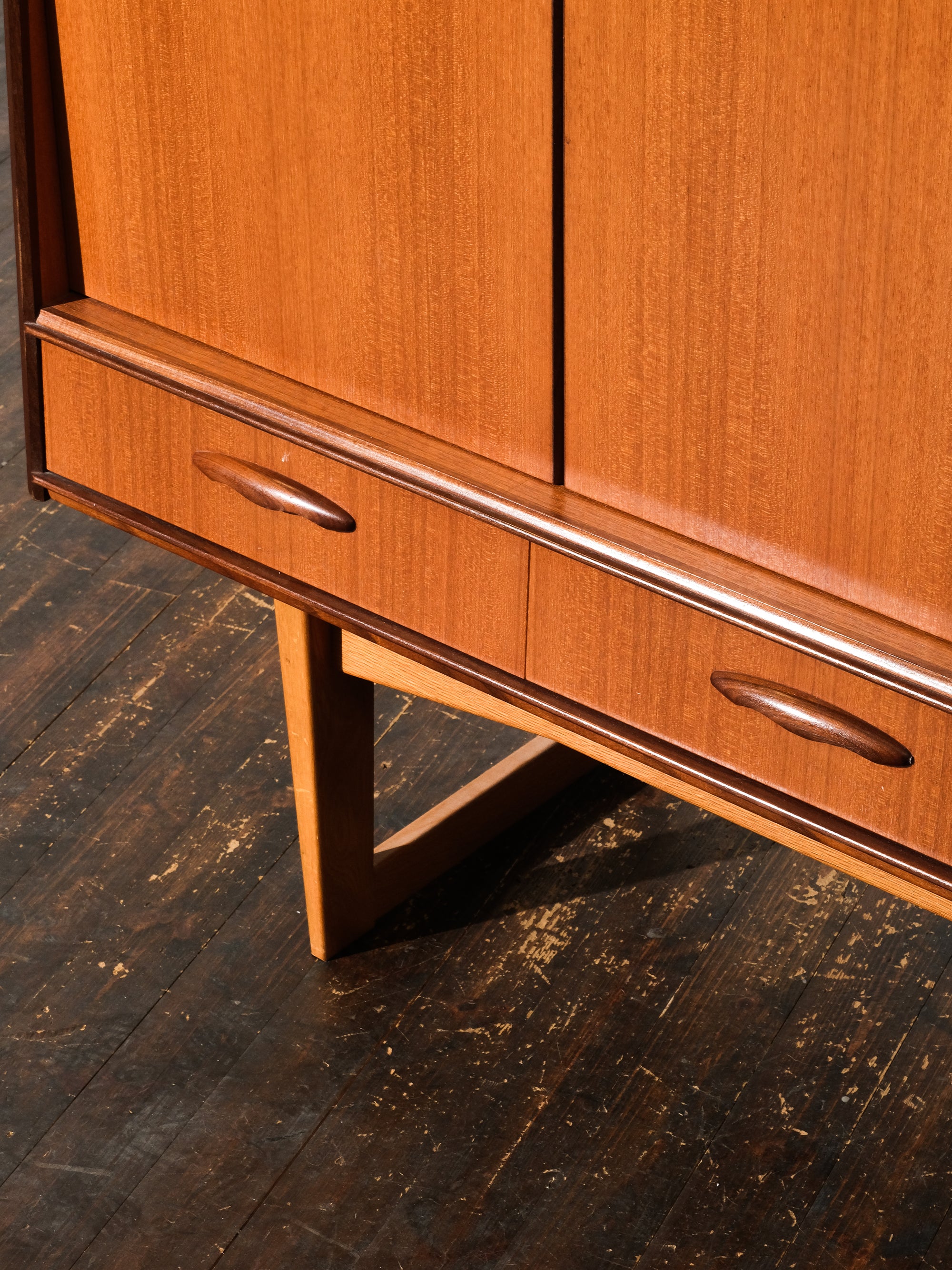 Mid-Century Scandinavian Teak &amp; Oak Sideboard