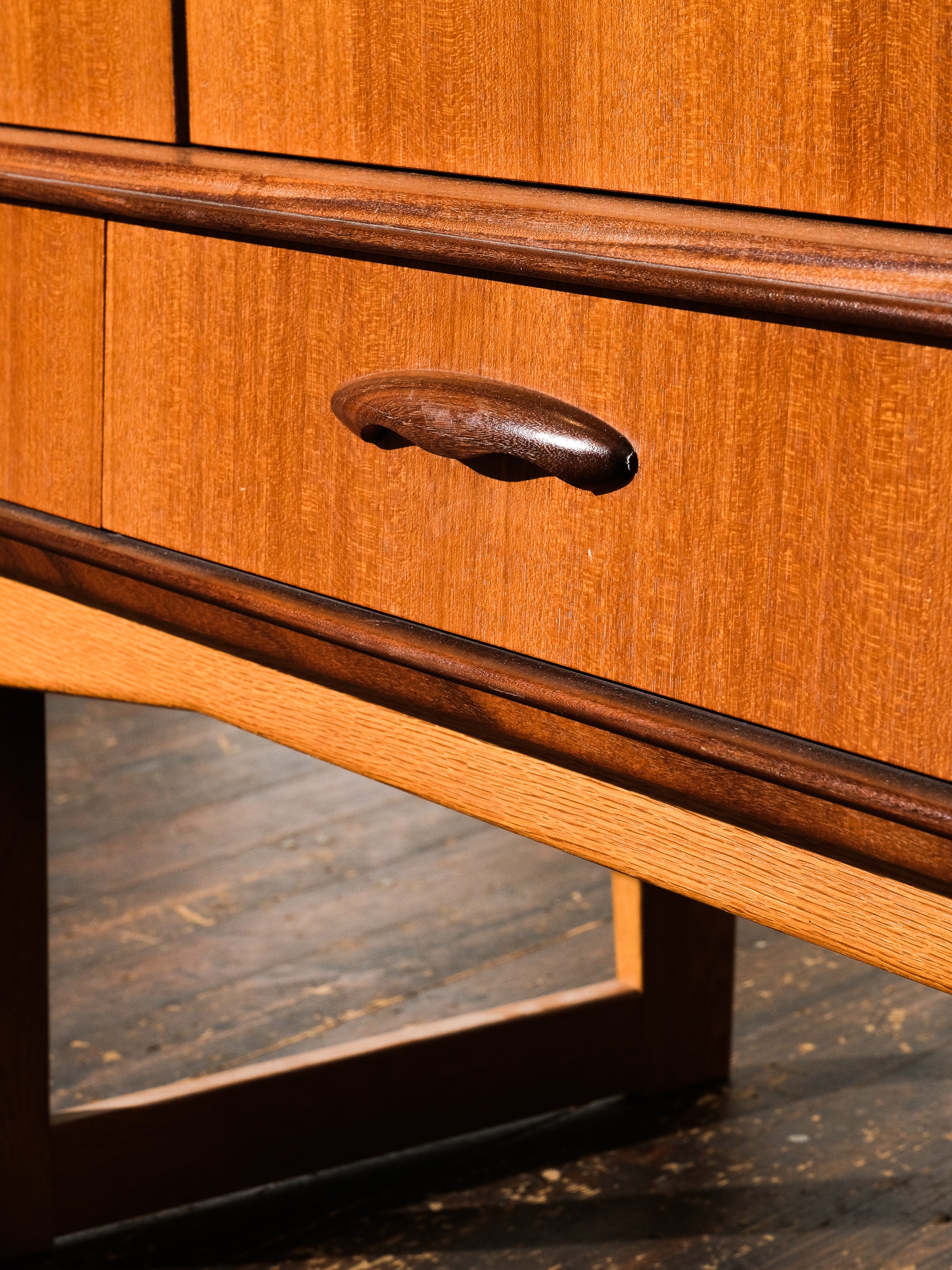 Mid-Century Scandinavian Teak &amp; Oak Sideboard