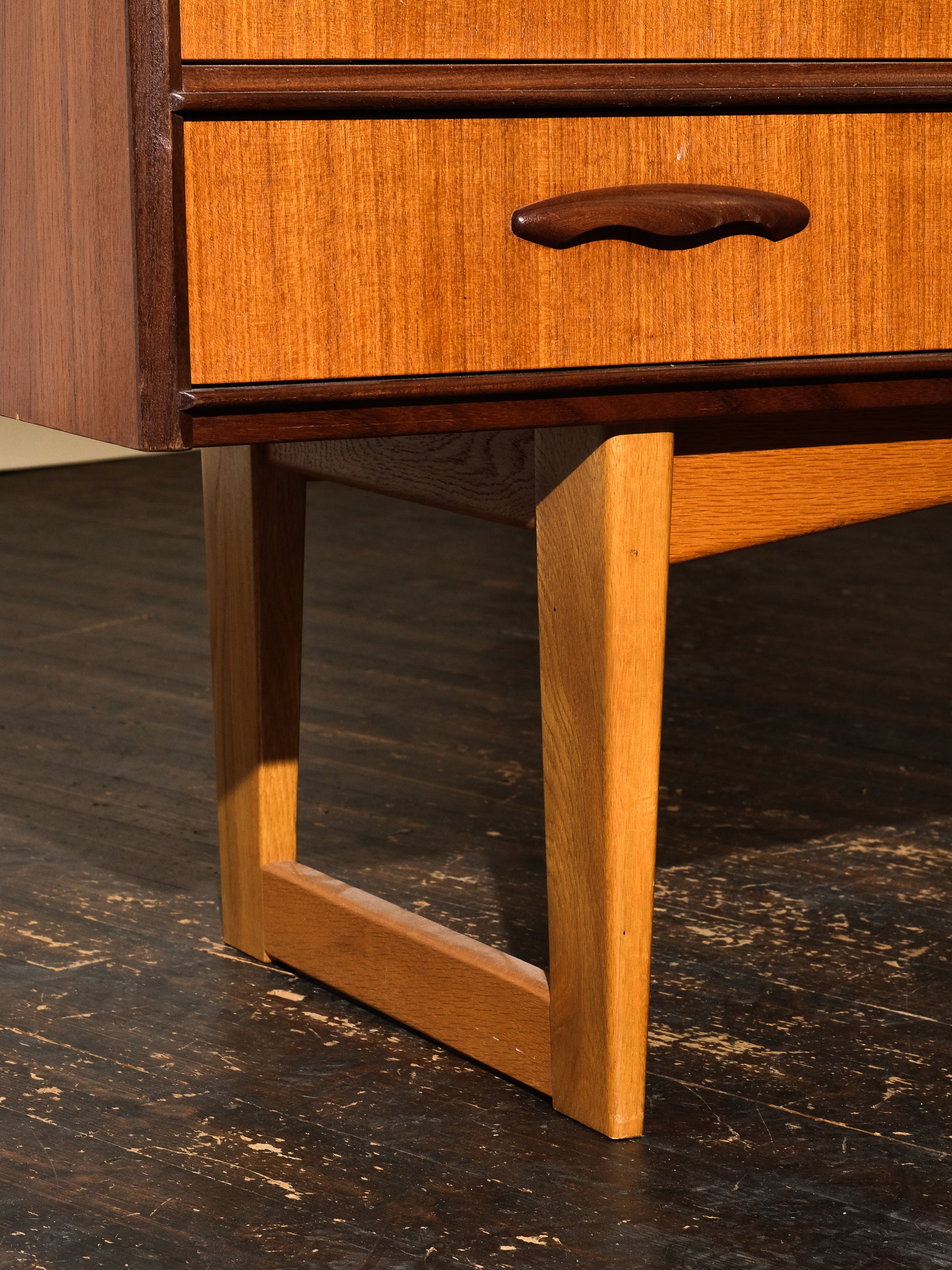 Mid-Century Scandinavian Teak &amp; Oak Sideboard