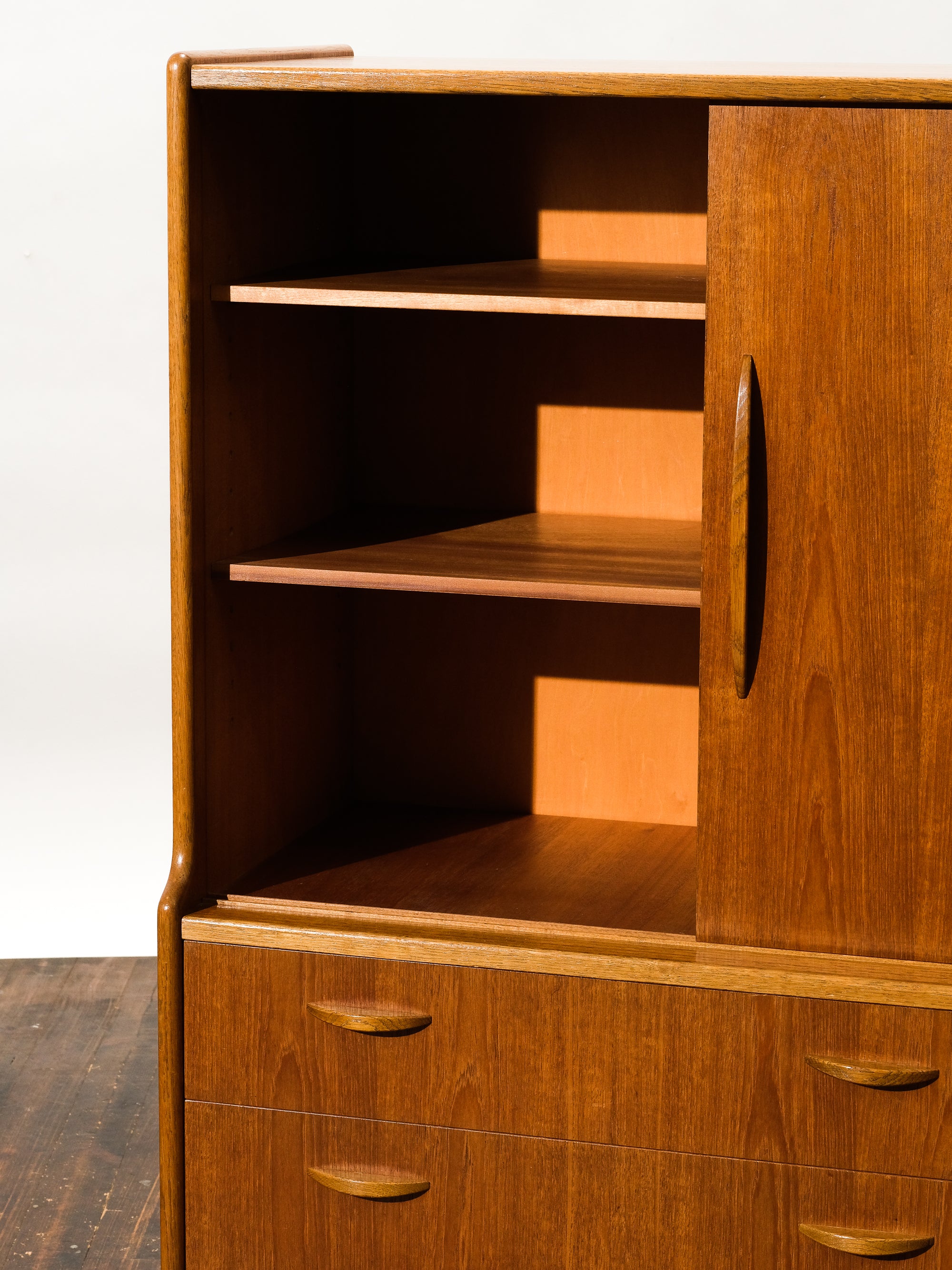 Mid-Century Scandinavian Teak &amp; Oak Credenza