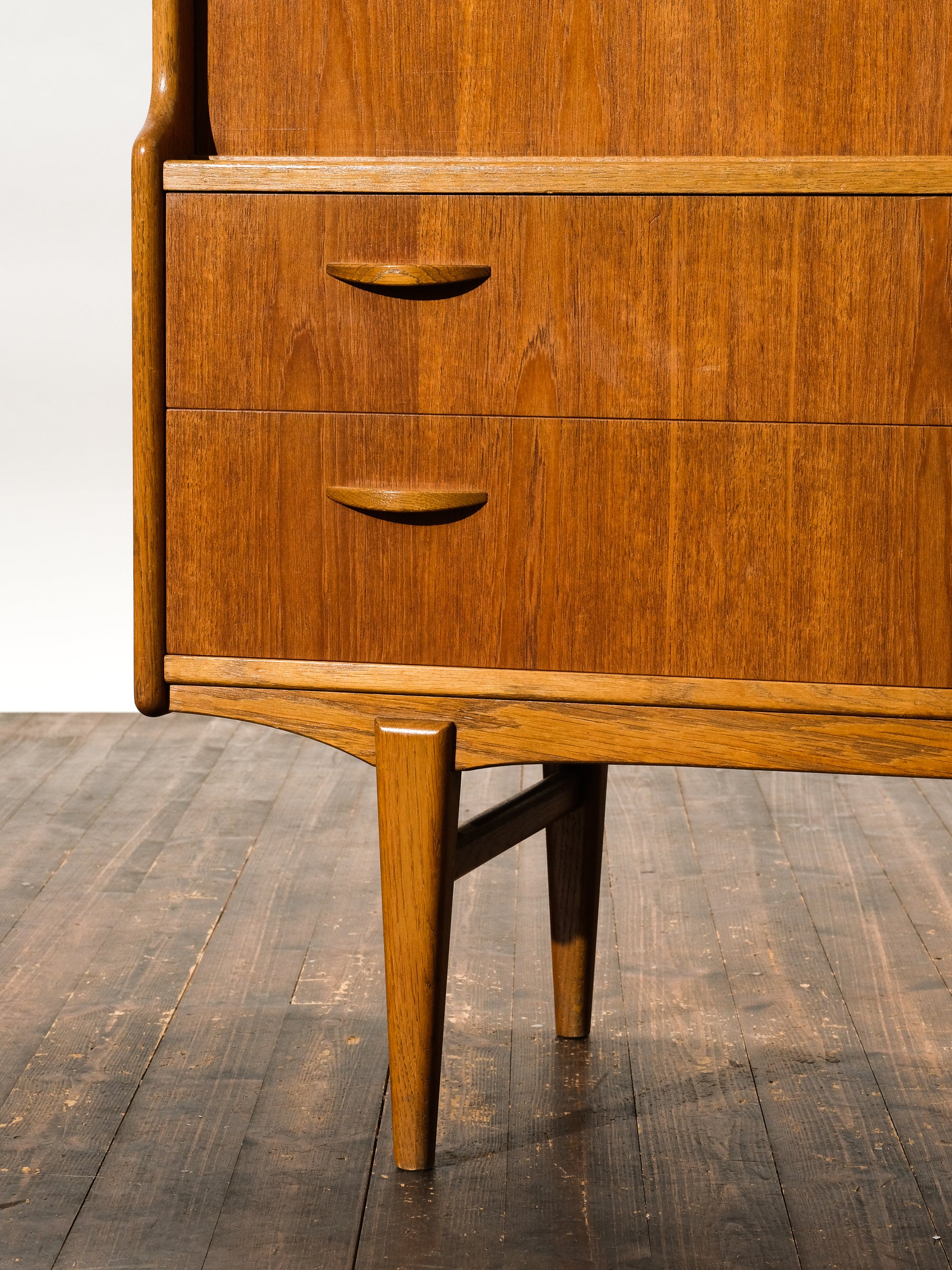 Mid-Century Scandinavian Teak &amp; Oak Credenza