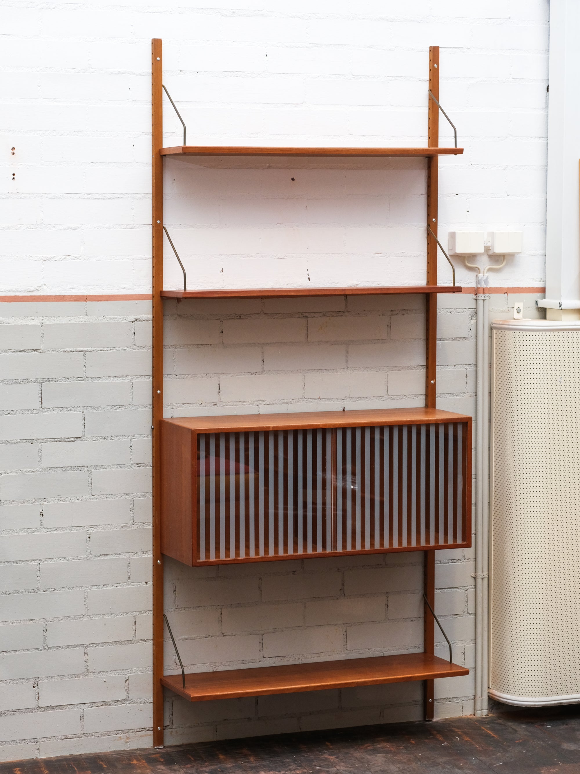 Mid-Century Danish Teak Wall Unit, 1960s