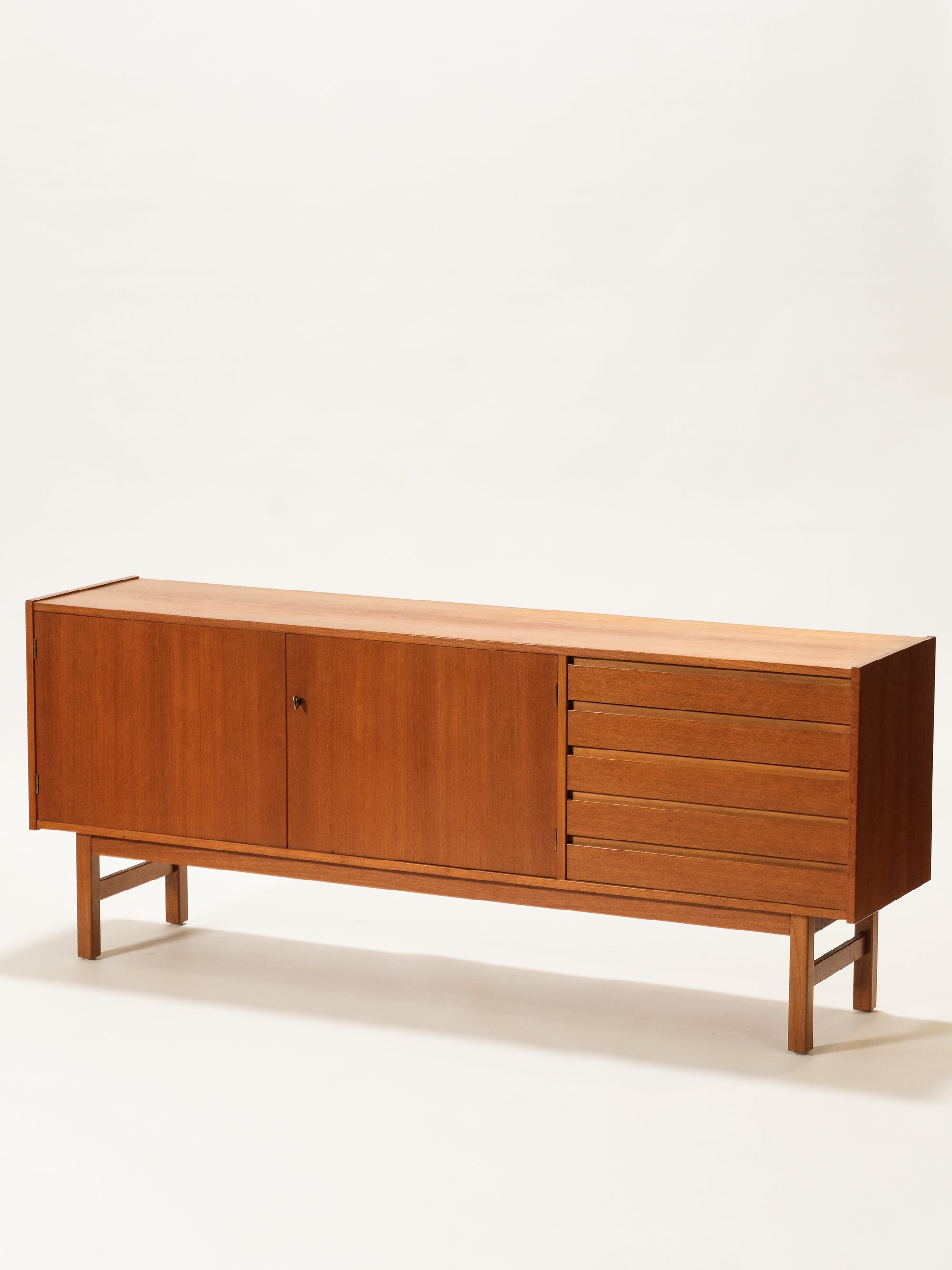 Mid-Century Teak Sideboard Model &#39;Viborg&#39; by Erik Wörtz for Ikea, 1960s