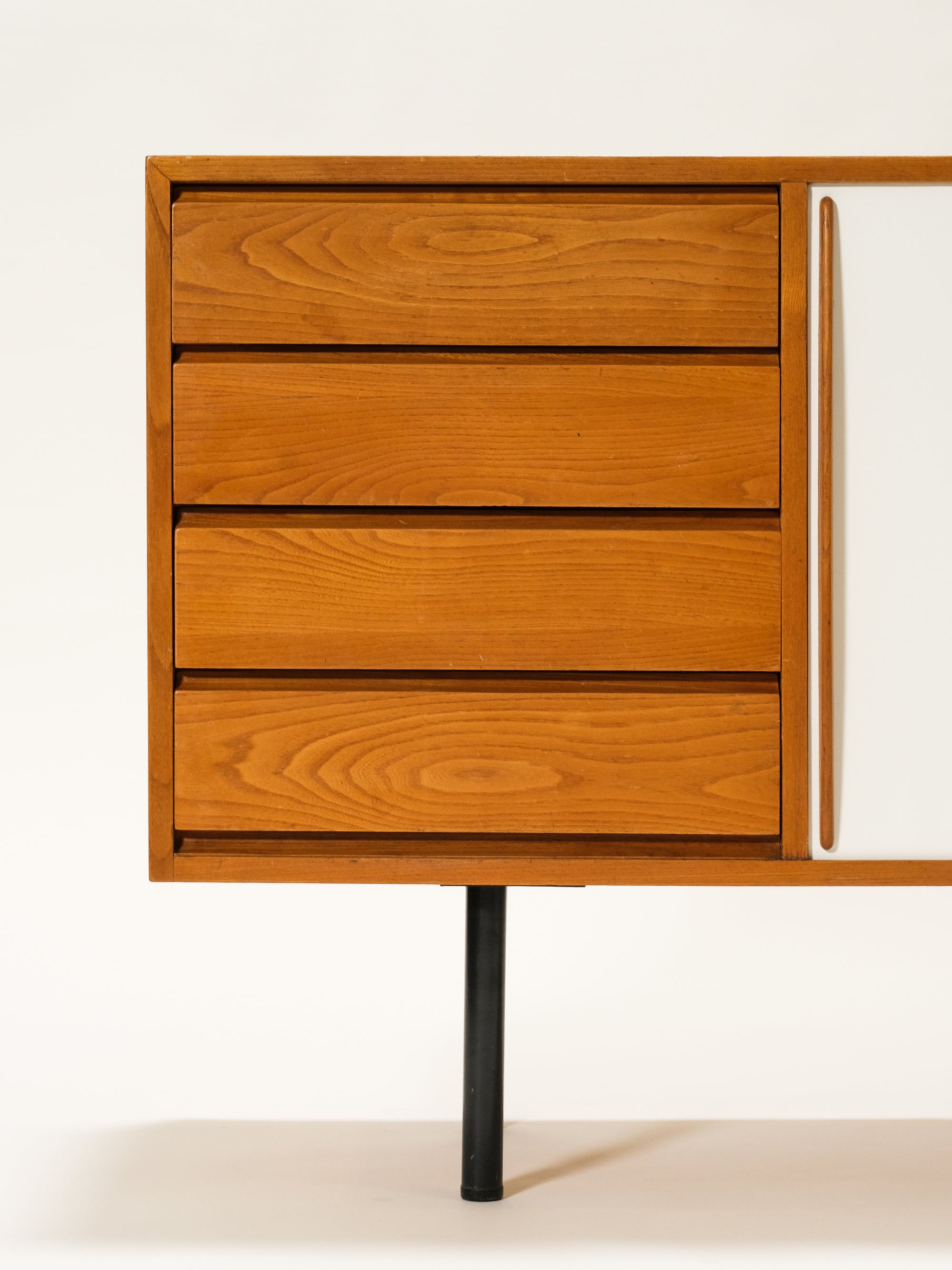 Mid-Century Elm Sideboard Model 4004 by Olli Borg for Asko, 1955
