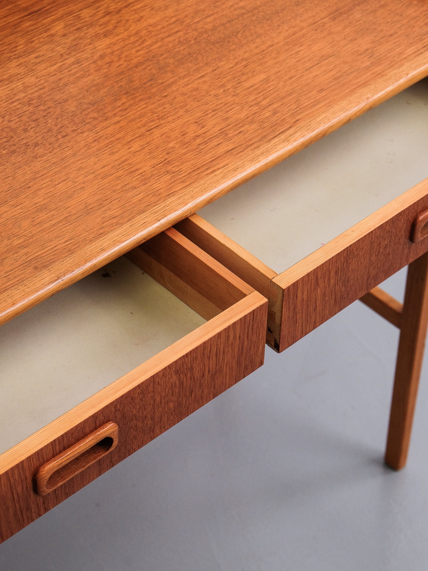 Mid-Century Modern Teak Dressing Table with Mirror