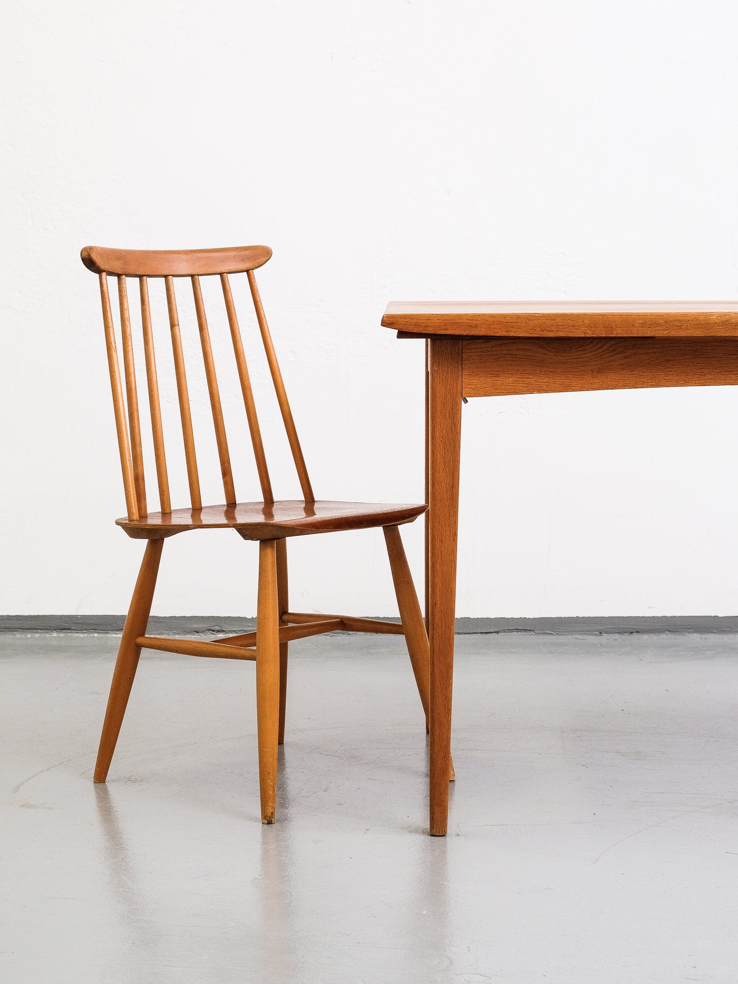 Teak &amp; Oak Extendable Dining Table from Rosendals Möbelfabrik AB, 1960s