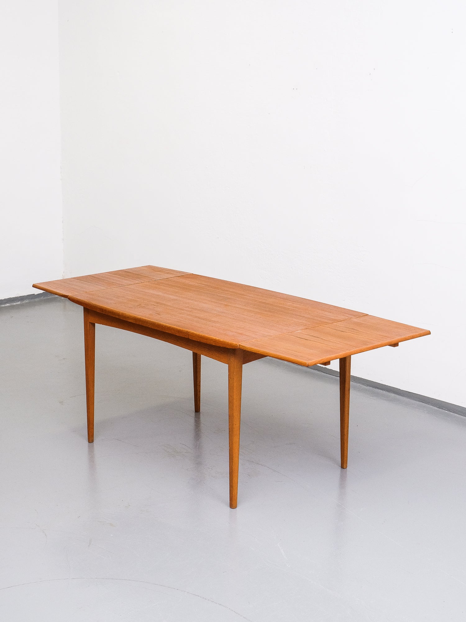 Teak &amp; Oak Extendable Dining Table from Rosendals Möbelfabrik AB, 1960s
