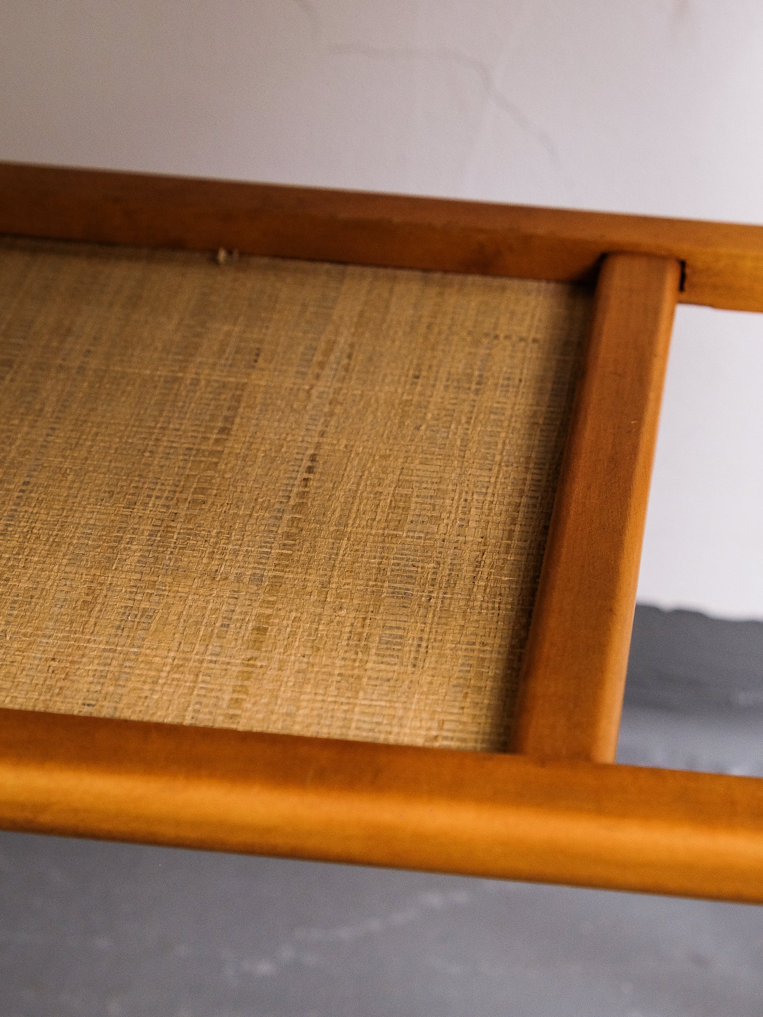 Mid-Century Side Table with Two Drawers