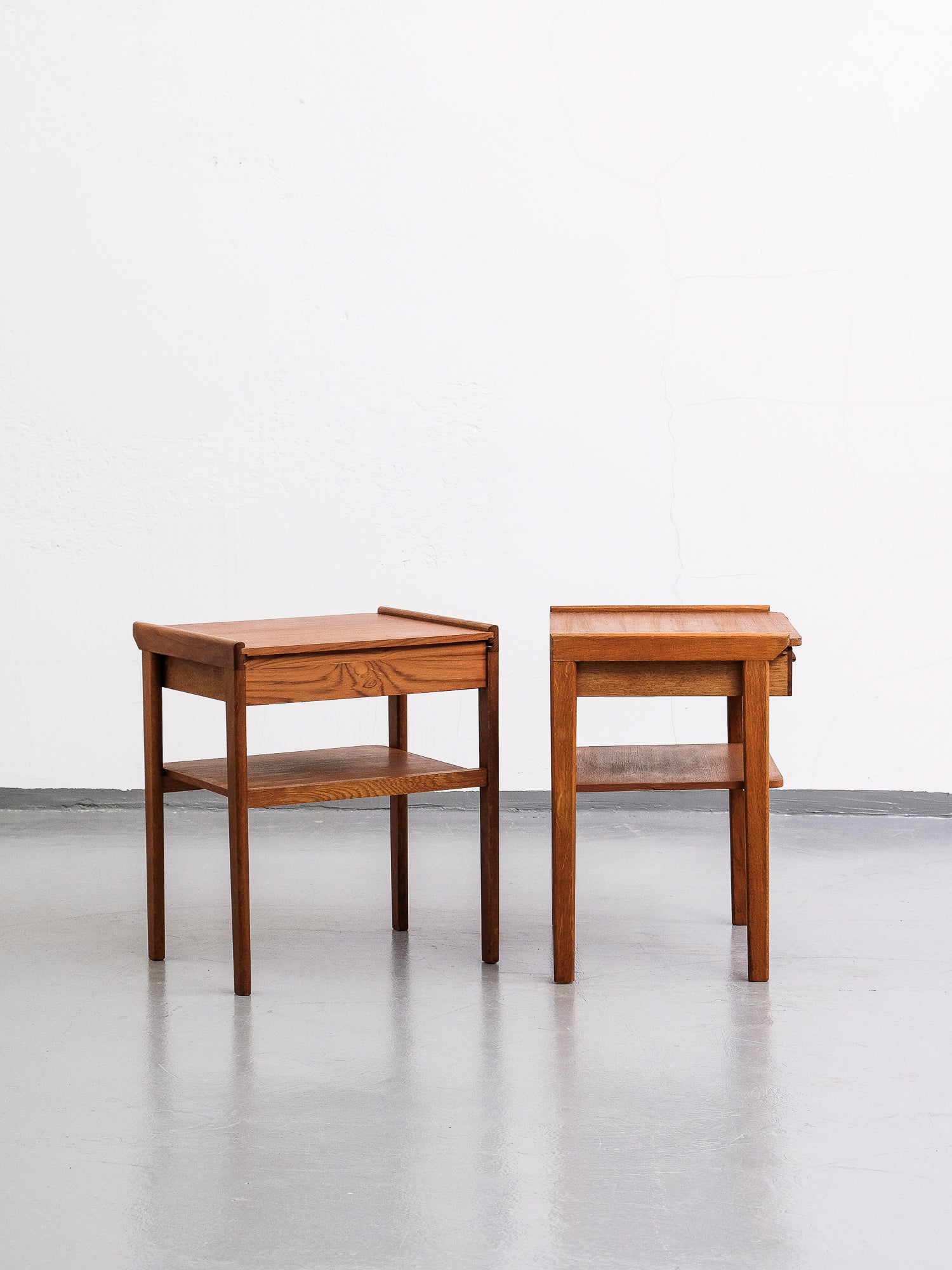 Teak Bedside Tables by Bröderna Ahlqvist, 1950s, Set of 2