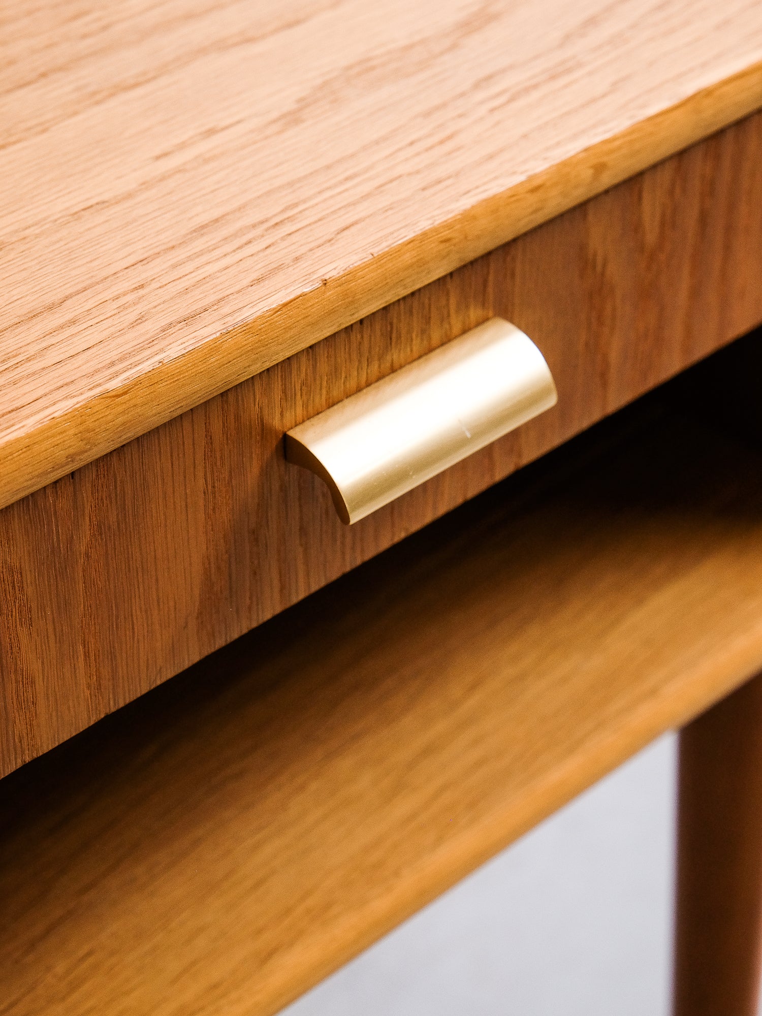 Swedish Mid-Century Oak Bedside Tables, 1950s